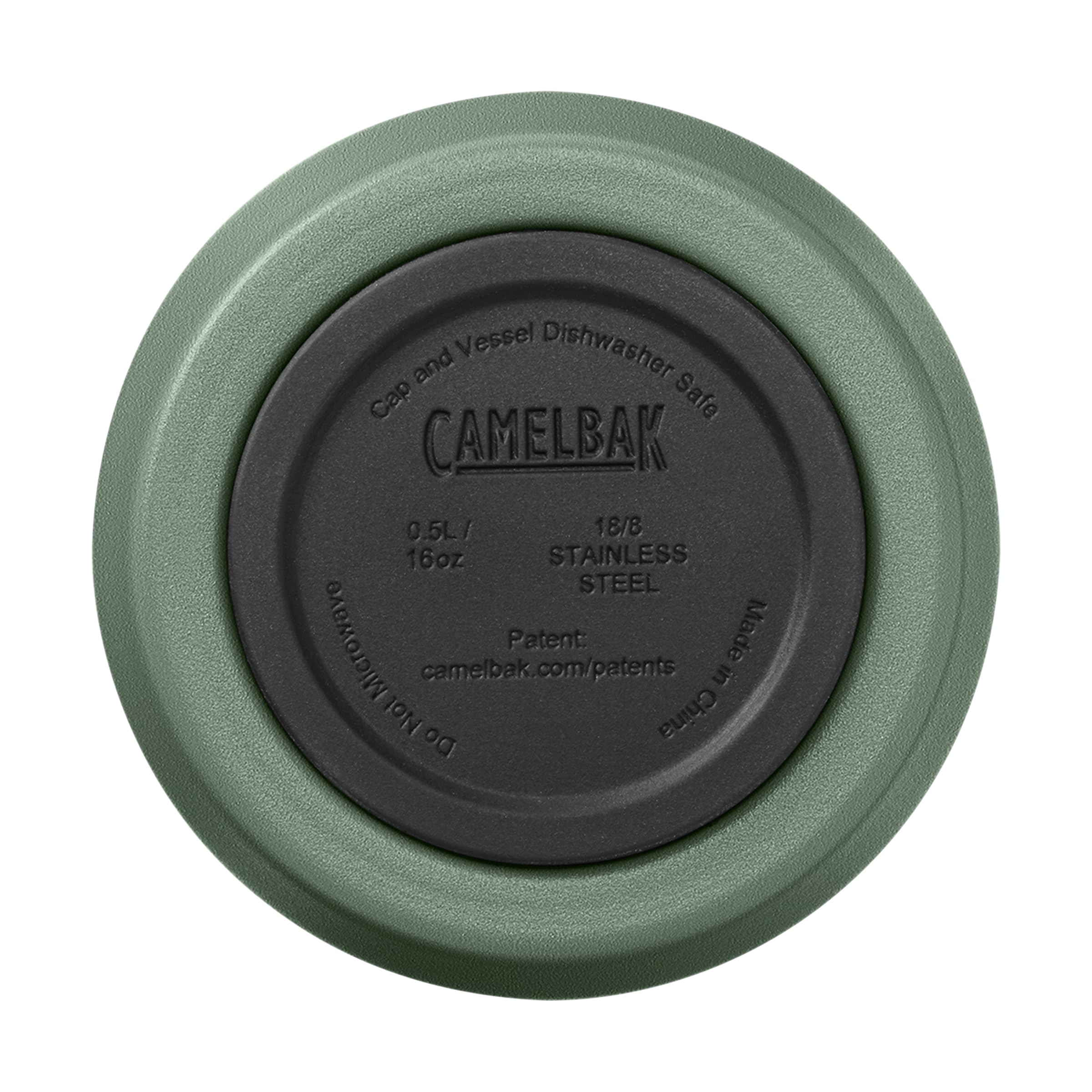 CamelBak Horizon Insulated Stainless Steel Tumbler with Tri Mode Spill Resistant Lid, 16oz, Moss