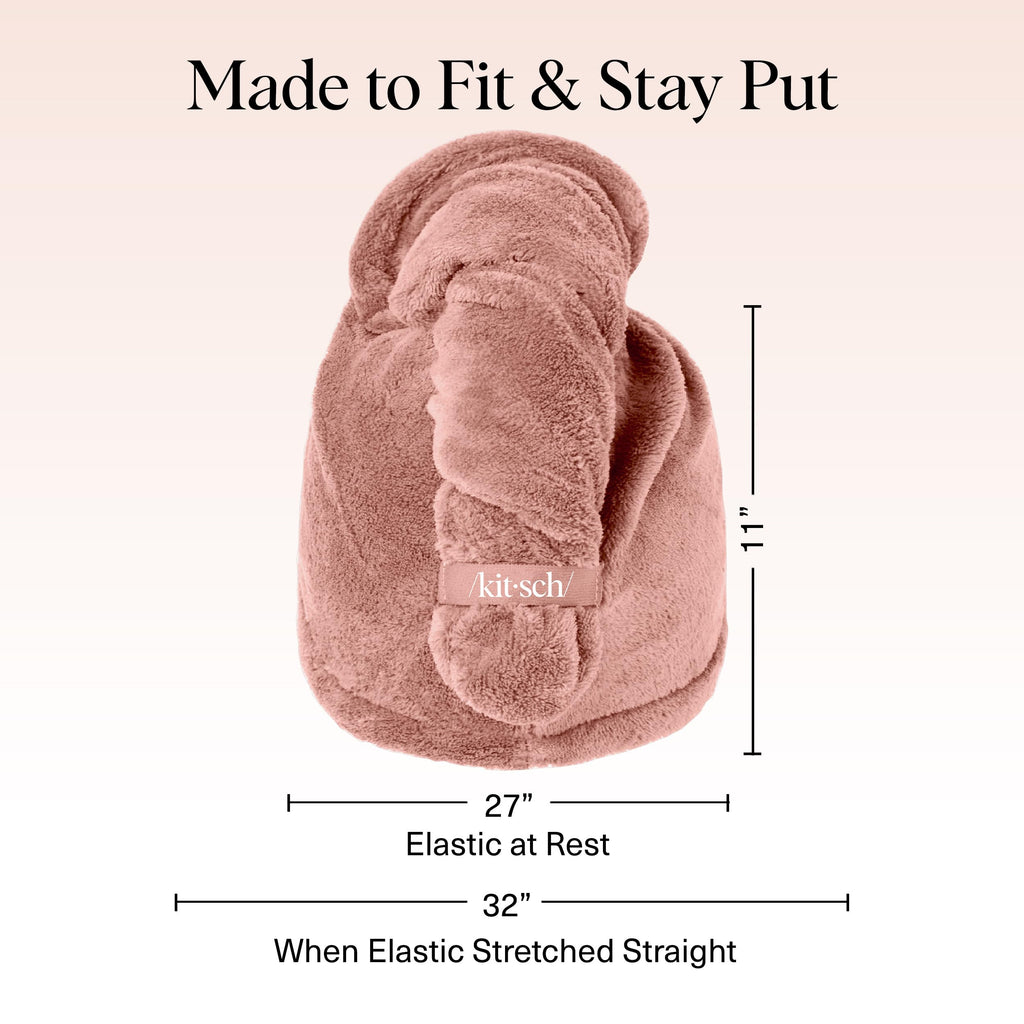 Kitsch Plush Microfiber Hair Towel Wrap for Women – Ultra Absorbent Microfiber Bath Towels for Wet, Curly, Long or Short Hair – Anti-Frizz Hair Wrap, Great Hair Care Gifts for Women