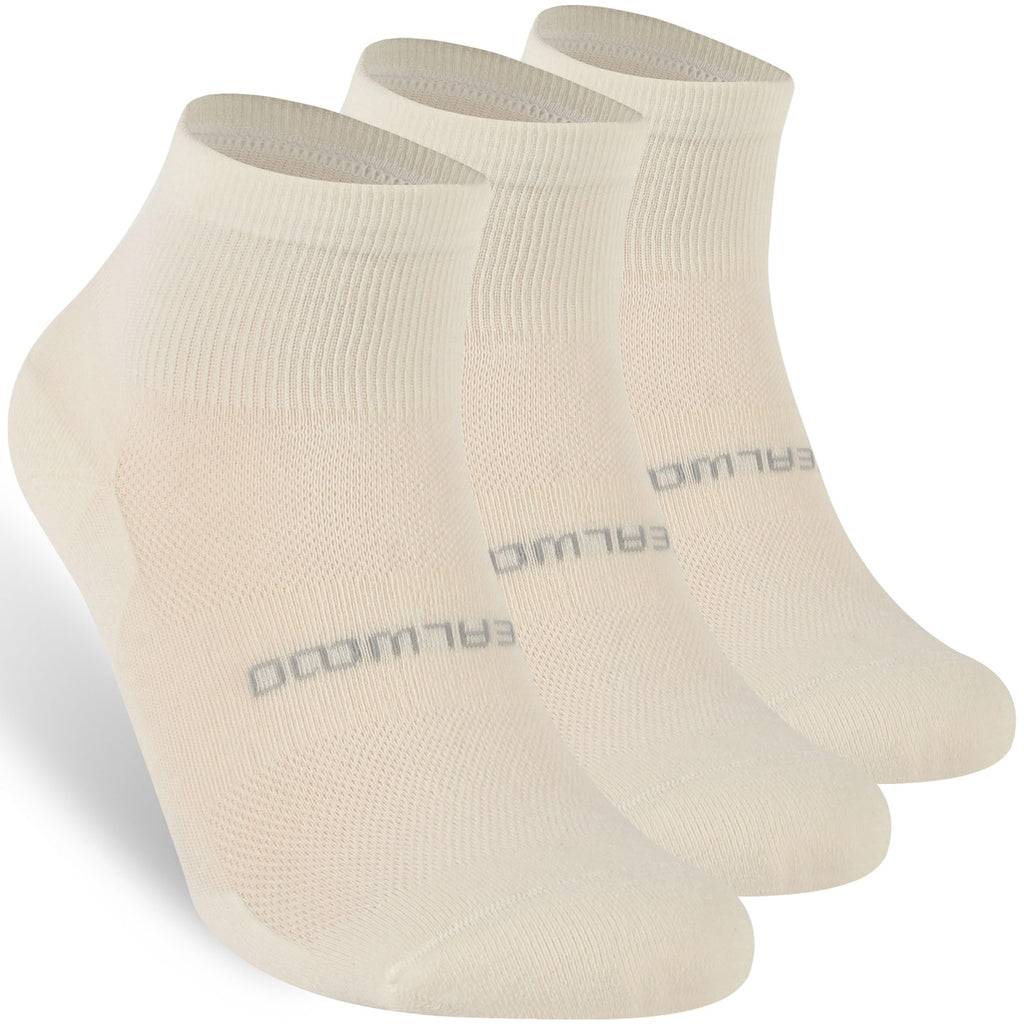 No Show Athletic Socks, ZEALWOOD 3 Pairs Merino Wool Ultra-Light Running Tennis Golf Socks for Men Women