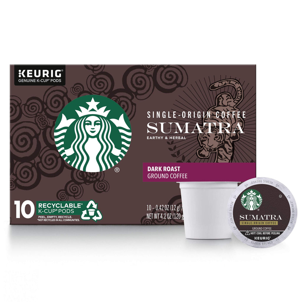 Starbucks Coffee K-Cup Variety Pack, 1 Cinnamon Dolce, 1 Hazelnut, 1 Mocha, 1 Cr�me Brulee, 1 Maple Pecan, 1 Caramel, 10 CT K-Cups, 1 CT