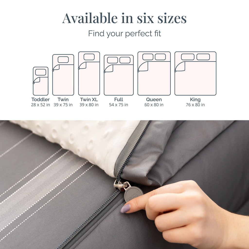 Beddy's Navy Blue All-in-One Zipper Bedding Set - Minky Lined - Twin | Smooth-Glide Zippers, Durable Construction, Easy To Make & Wash, 100% Cotton Exterior, Includes Pillowcase & Sham