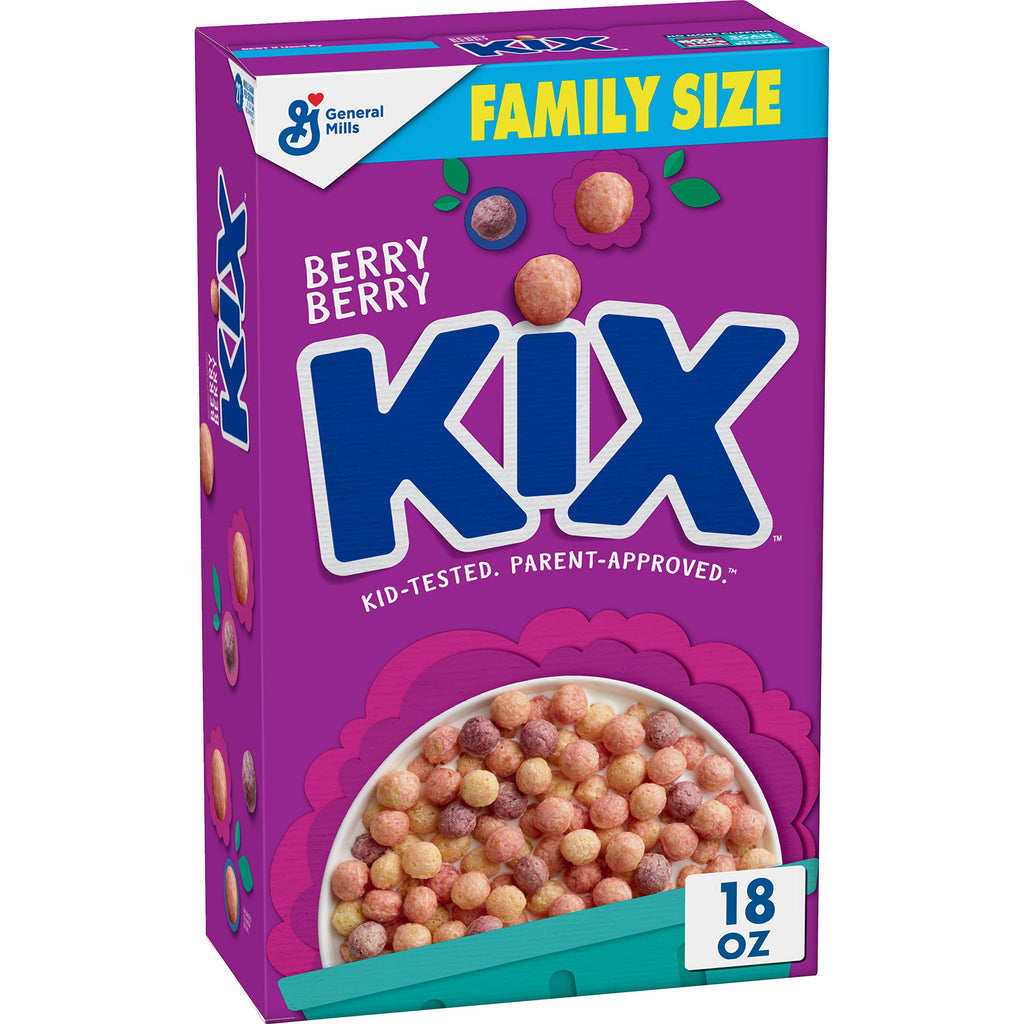 Kix Whole Grain Breakfast Cereal, Crispy Corn Cereal Puffs, 12 oz