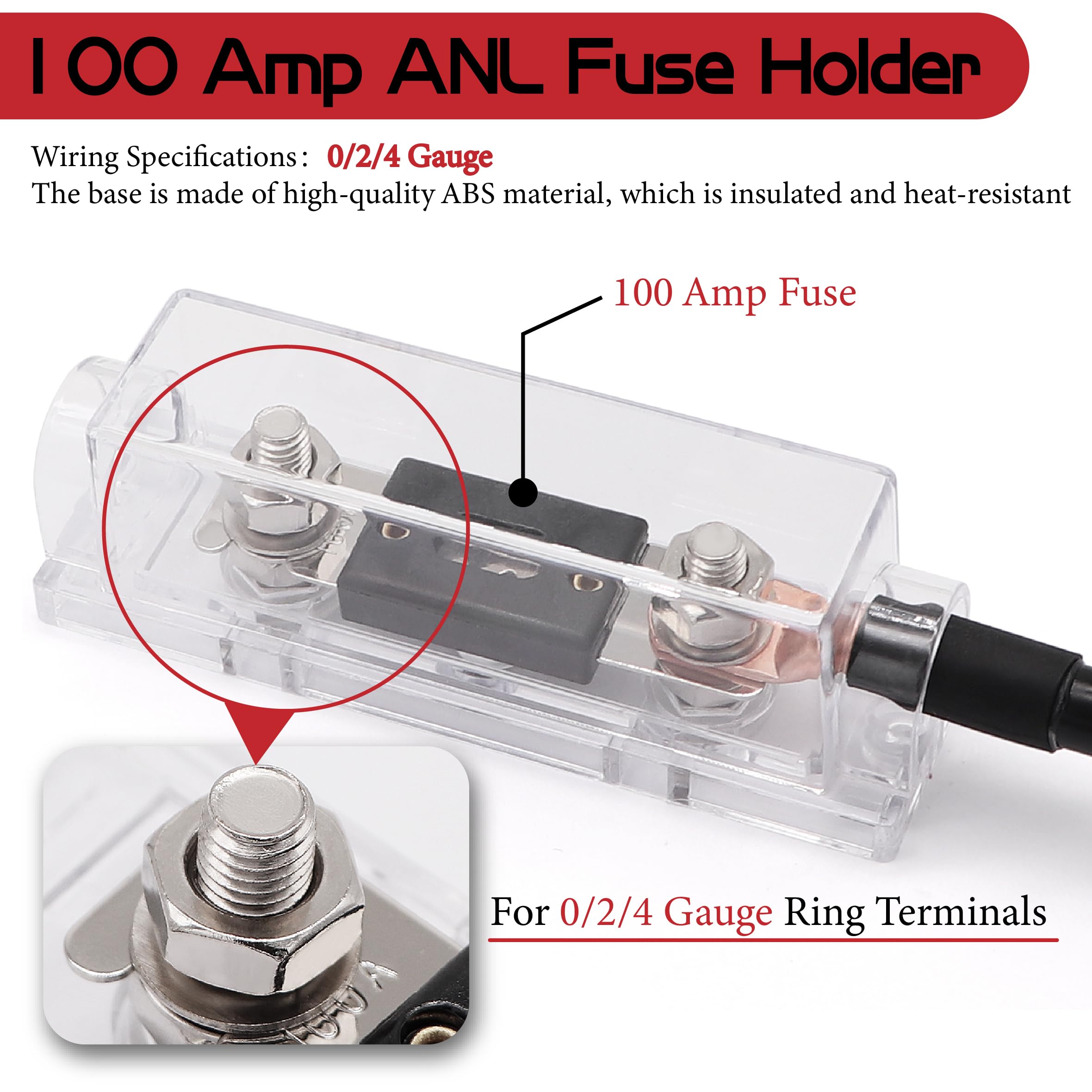 0 Gauge Amp Wiring Kit,3000 Watt Amplifier Sub Installation Kit Make Connections and Brings Power to Your Radio,Subwoofers and Speakers