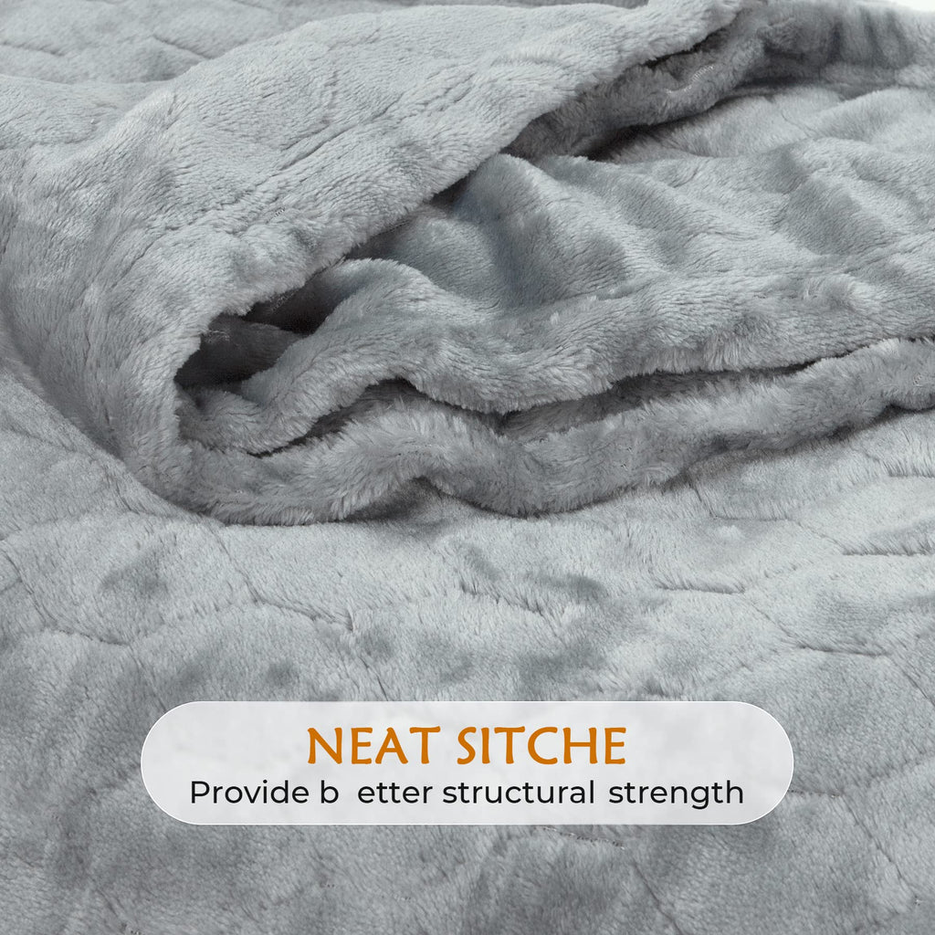 TOONOW Fleece Blanket Fuzzy Plush Throw Blanket 50" x 60", Super Soft Fluffy Bed Blanket Geometric Pattern Comfy Microfiber Flannel Blankets for Couch, Bed, Sofa, Black