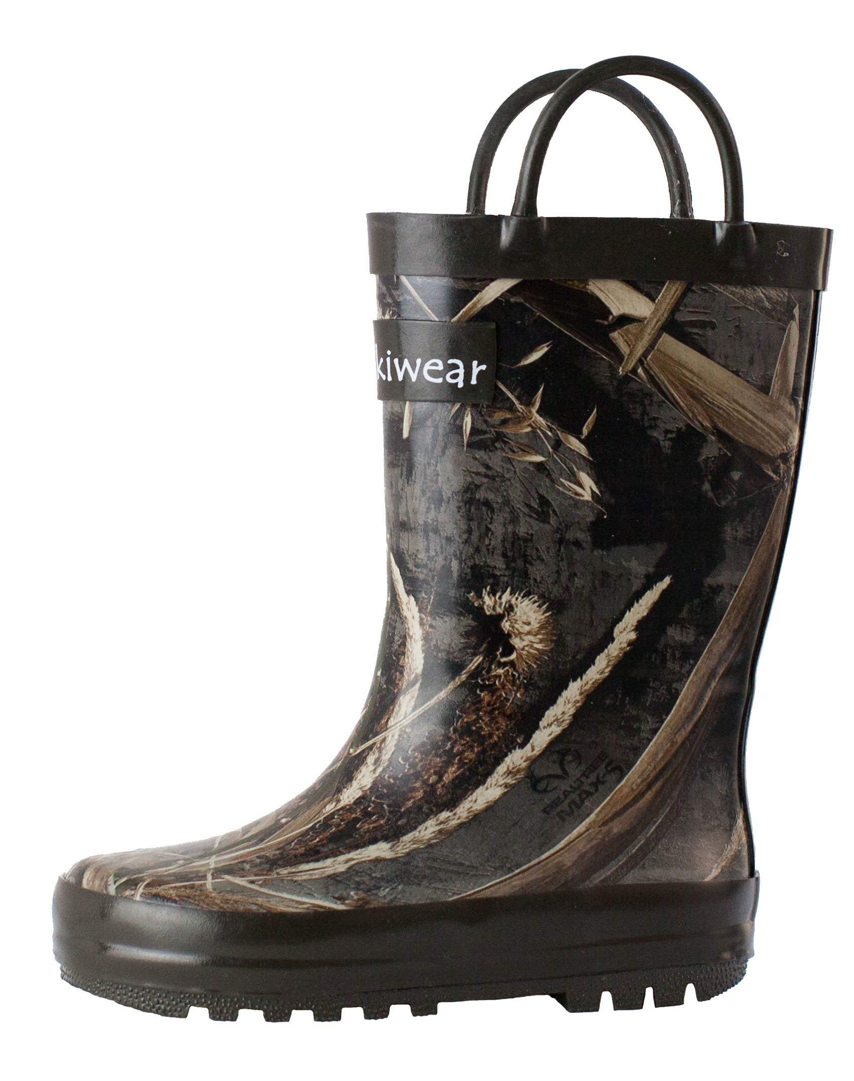 OAKI Toddler Rain Boots - Perfect Kids Rain Boots for Any Weather - Durable Rubber Baby Rain Boots Keep Little Feet Dry, Lightweight Waterproof with Easy-on Handle
