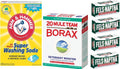 Laundry Soap Kit - Fels Naptha 4 bars, 20 Mule Team Borax Natural Laundry Booster, & Arm & Hammer Super Washing Soda