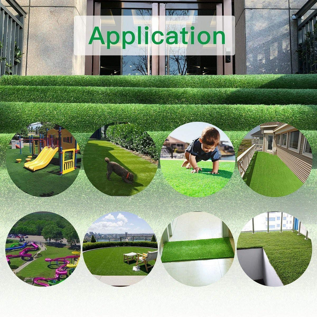 Petgrow 4FTx7FT Artificial Realistic & Thick Fake Mat for Outdoor Garden Landscape Pet Pad Dog Synthetic Grass Rug Turf