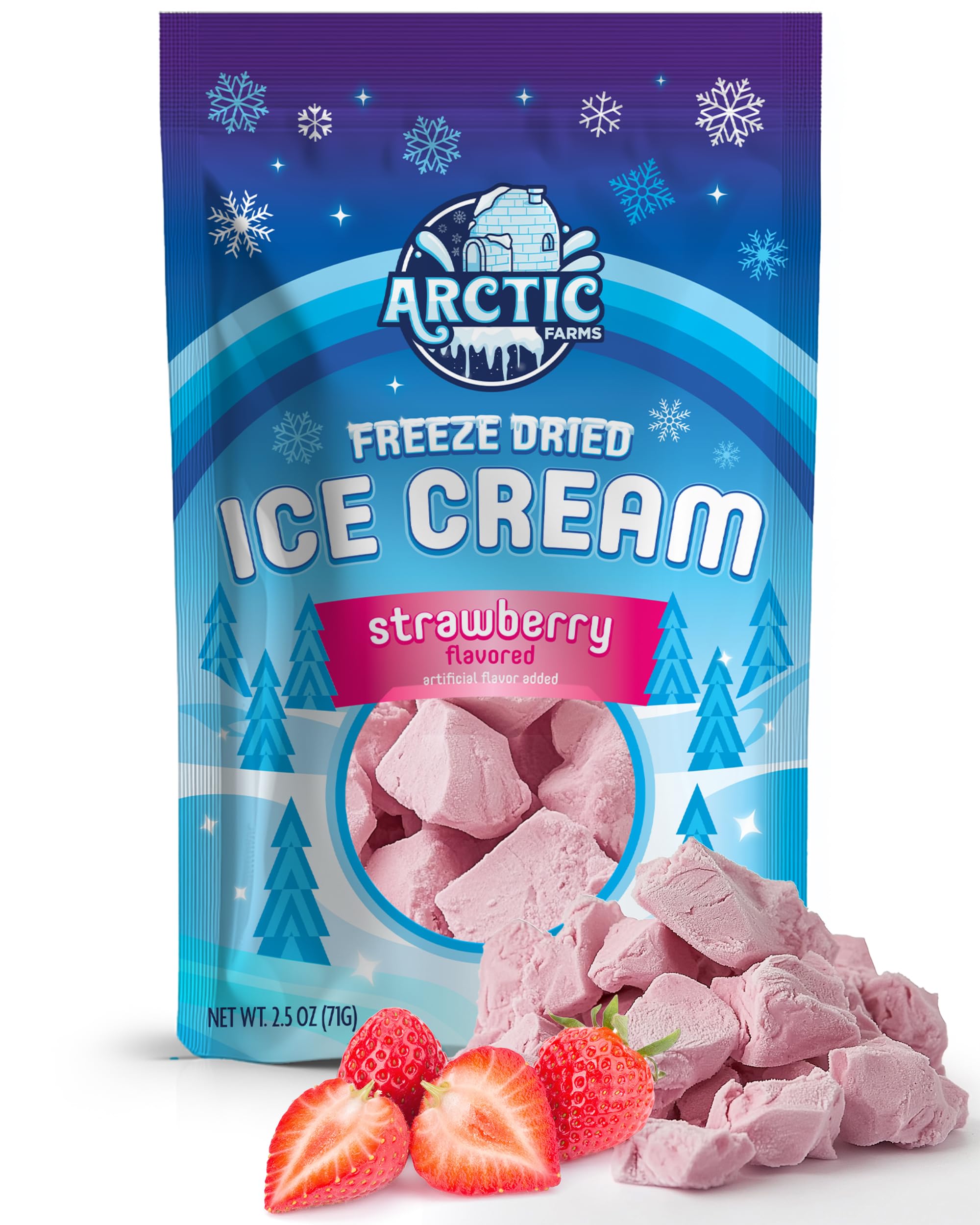 Arctic Farms Freeze Dried Ice Cream Bits Bagged and Boxed - Does Not Melt (1lb, S'mores)