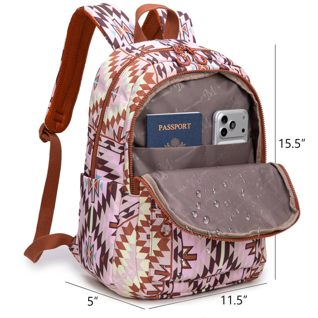 Montana West Backpack Purse for Women Western Aztec Backpack Purse Lightweight Casual Daypack for Travel