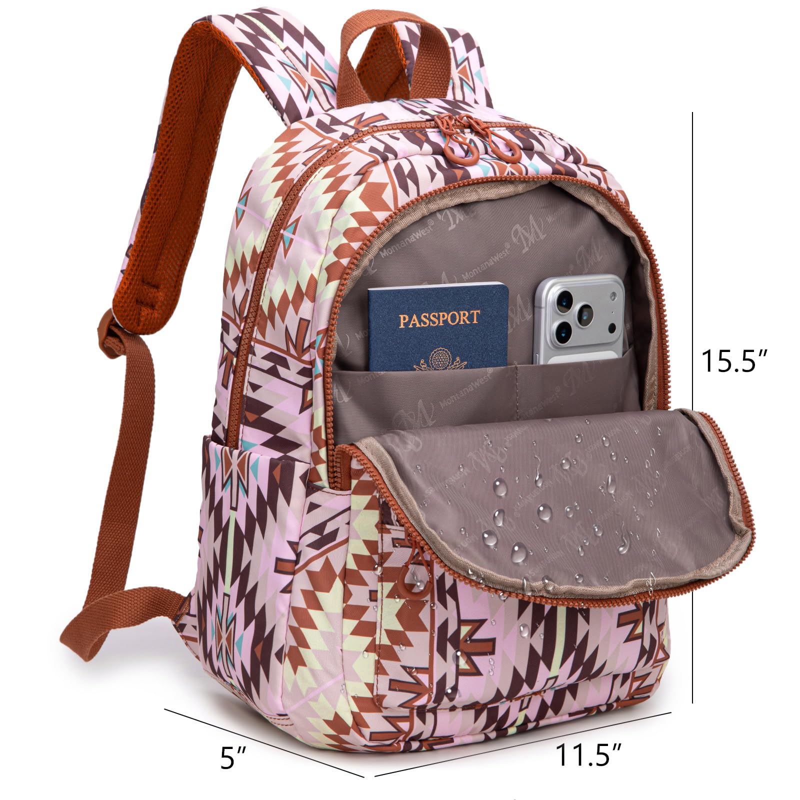 Montana West Backpack Purse for Women Western Aztec Backpack Purse Lightweight Casual Daypack for Travel