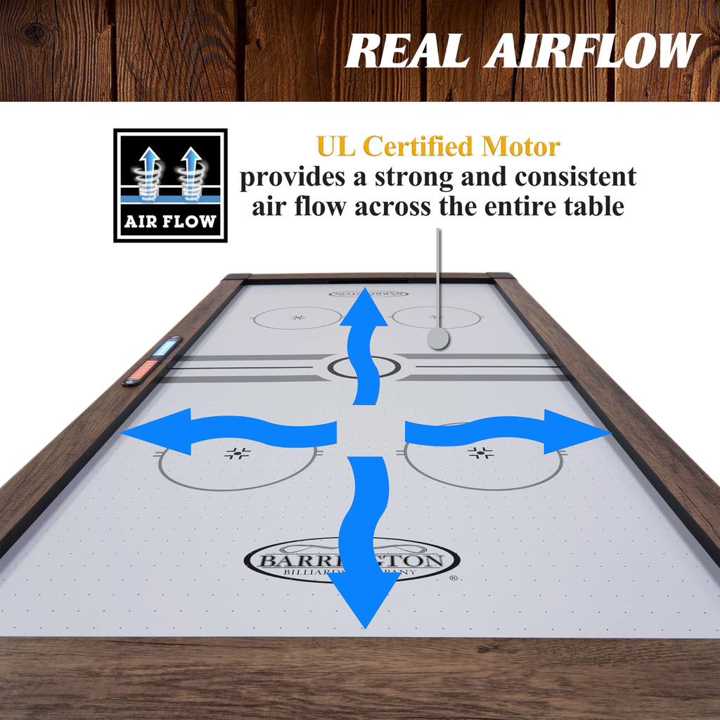 Barrington Billiards Air Hockey Table with Accessories, Perfect for Family Game Rooms | with Accessories