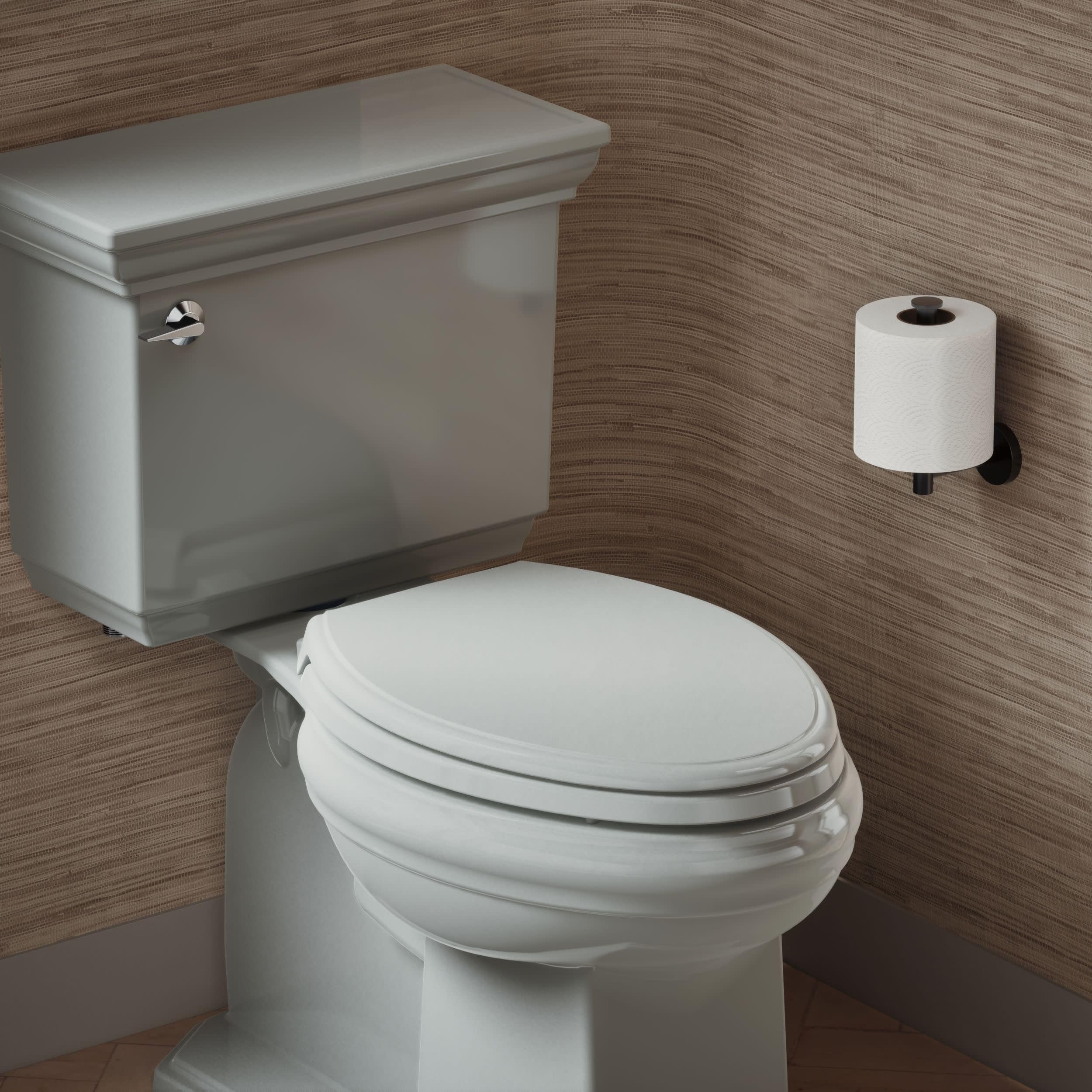 KOHLER 4733-RL-17 Glenbury ReadyLatch Quiet Close Elongated Toilet Seat, Soft Close Toilet Seats, Teal