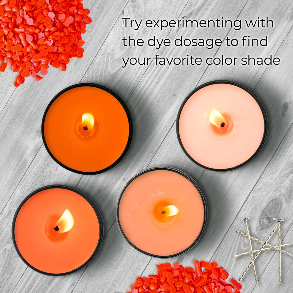 Liquid Candle Wax Dye for Soy Candle Making - 16 Popular Candle Dye Coloring Set - Premium Liquid Candle Wax Coloring - Highly Concentrated Candle Colors