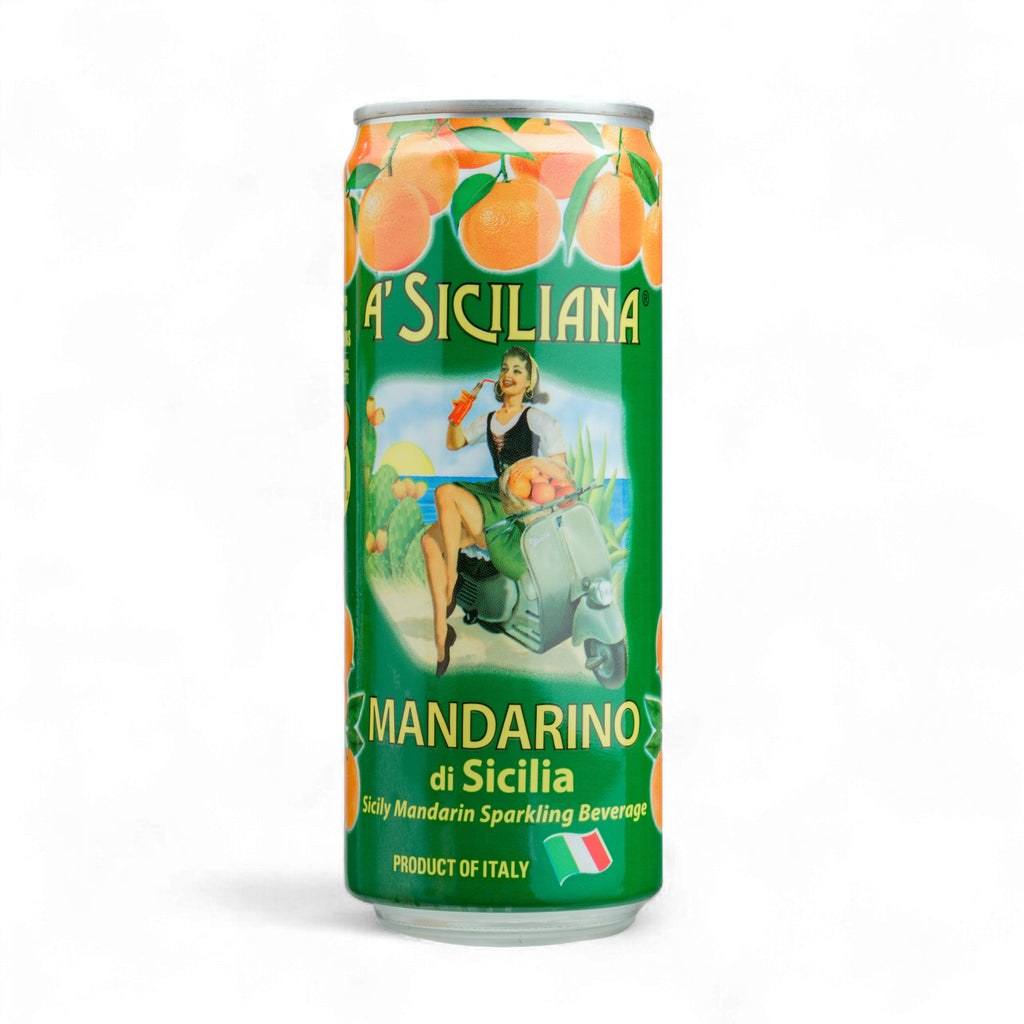 A' Siciliana Sicilian Sparkling Drink Aranciata - Refreshing and Delicious Italian Soda made with Sicilian Blood Orange - Authentic Imported Italian Beverage - Blood Orange Soda 24 Pack of 11.15 fl oz Cans