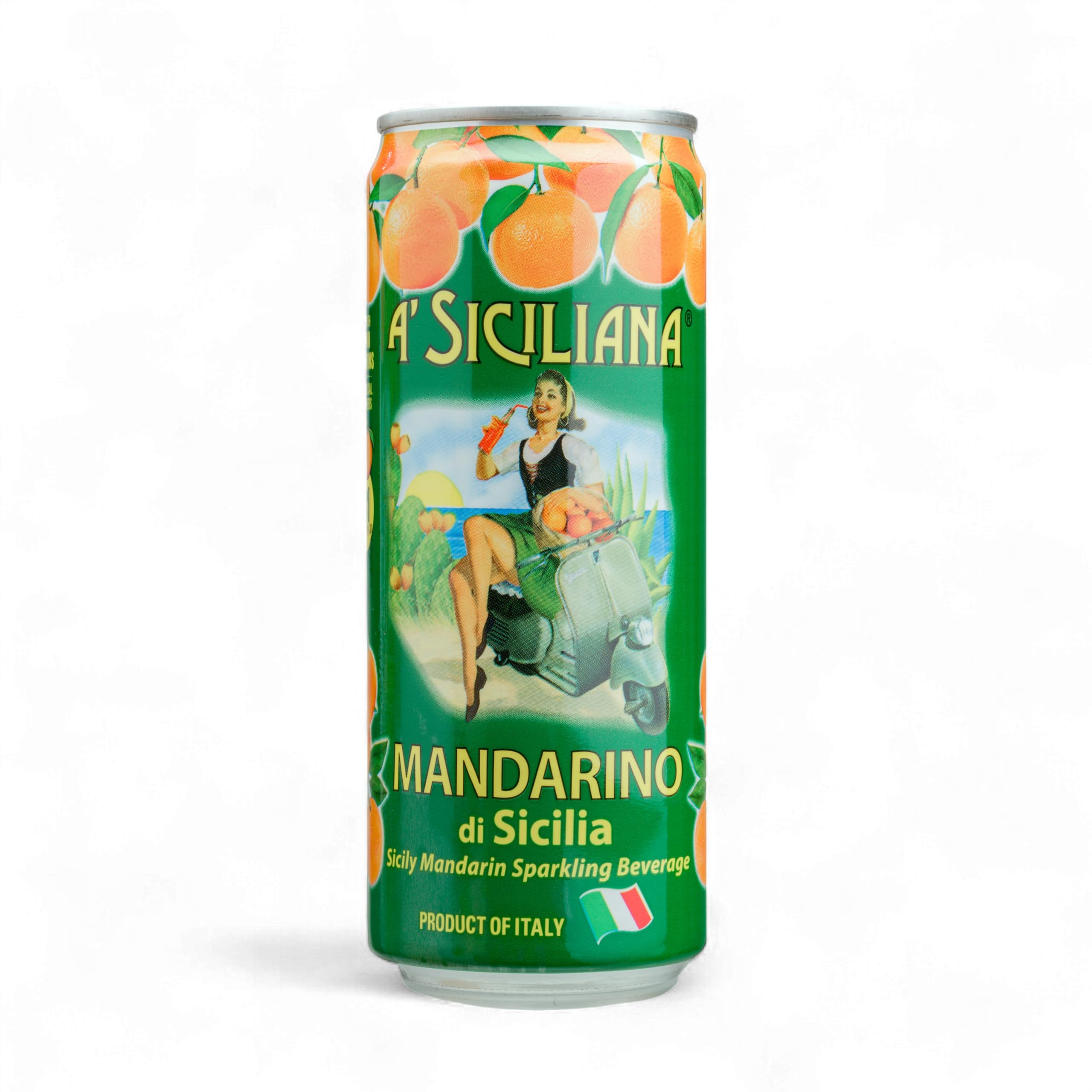 A' Siciliana Sicilian Sparkling Drink Aranciata - Refreshing and Delicious Italian Soda made with Sicilian Blood Orange - Authentic Imported Italian Beverage - Blood Orange Soda 24 Pack of 11.15 fl oz Cans