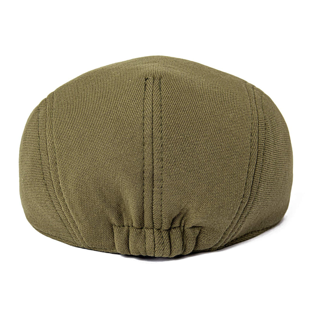 FEINION Men Cotton Newsboy Cap Soft Fit Cabbie Hat