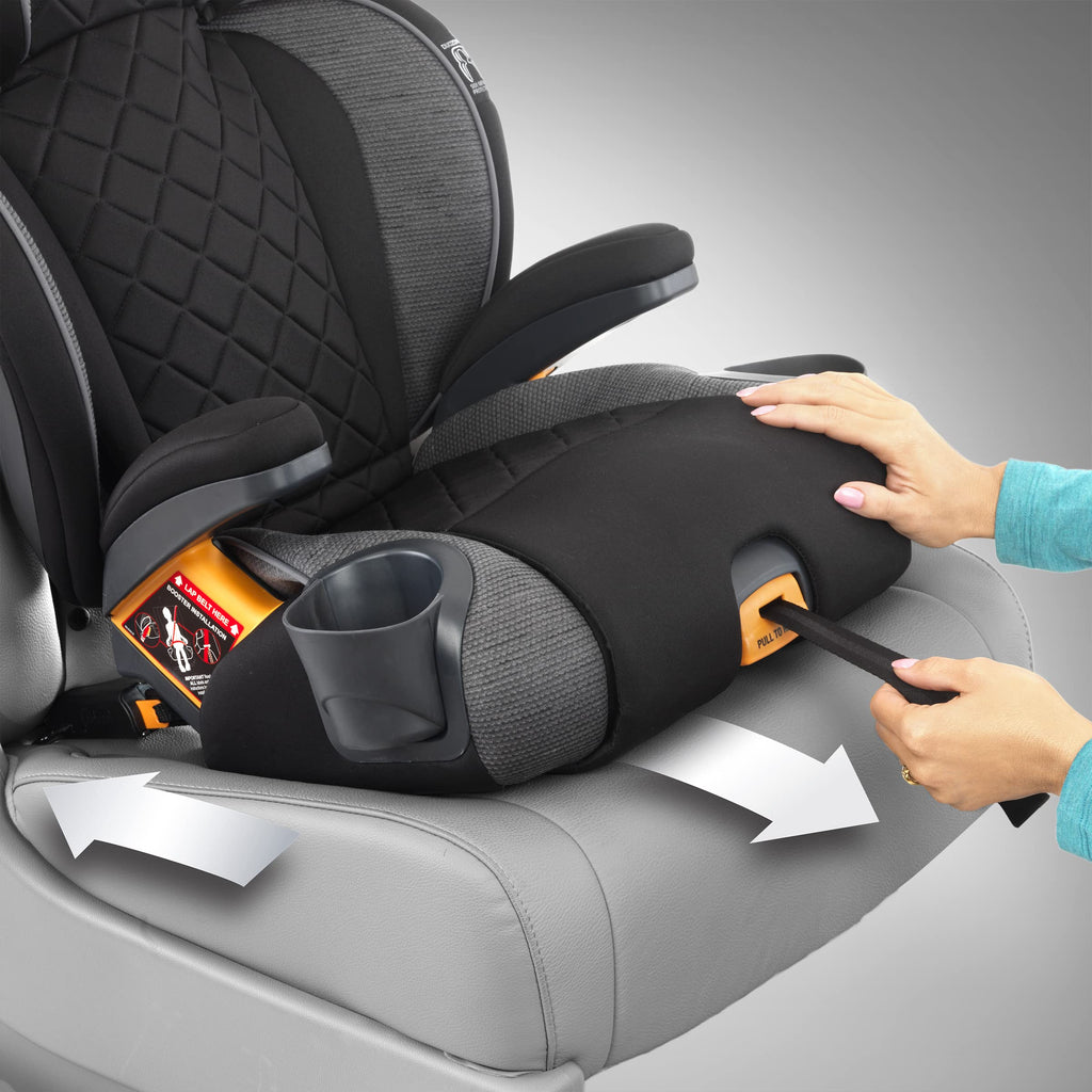 Chicco KidFit Adapt Plus 2-in-1 Belt-Positioning Booster Car Seat, Backless and High Back Booster Seat, for Children Aged 4 Years and up and 40-100 lbs., Vapor/Grey