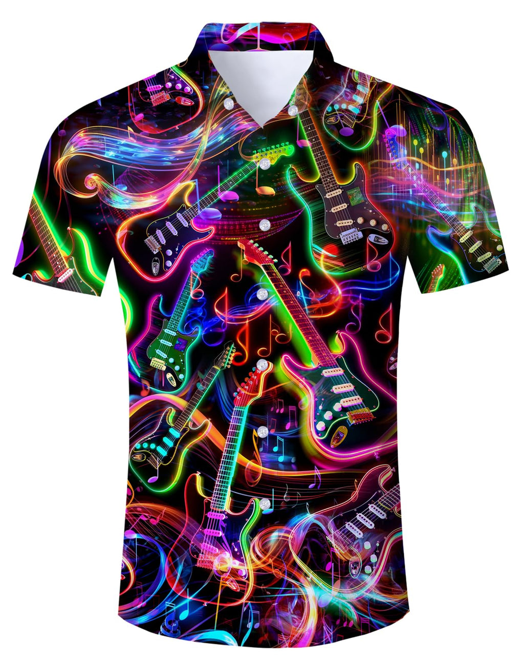 Fanient Mens Hawaiian Shirt Summer 3D Print Casual Short Sleeve Button Down Graphic Aloha Dress Shirts