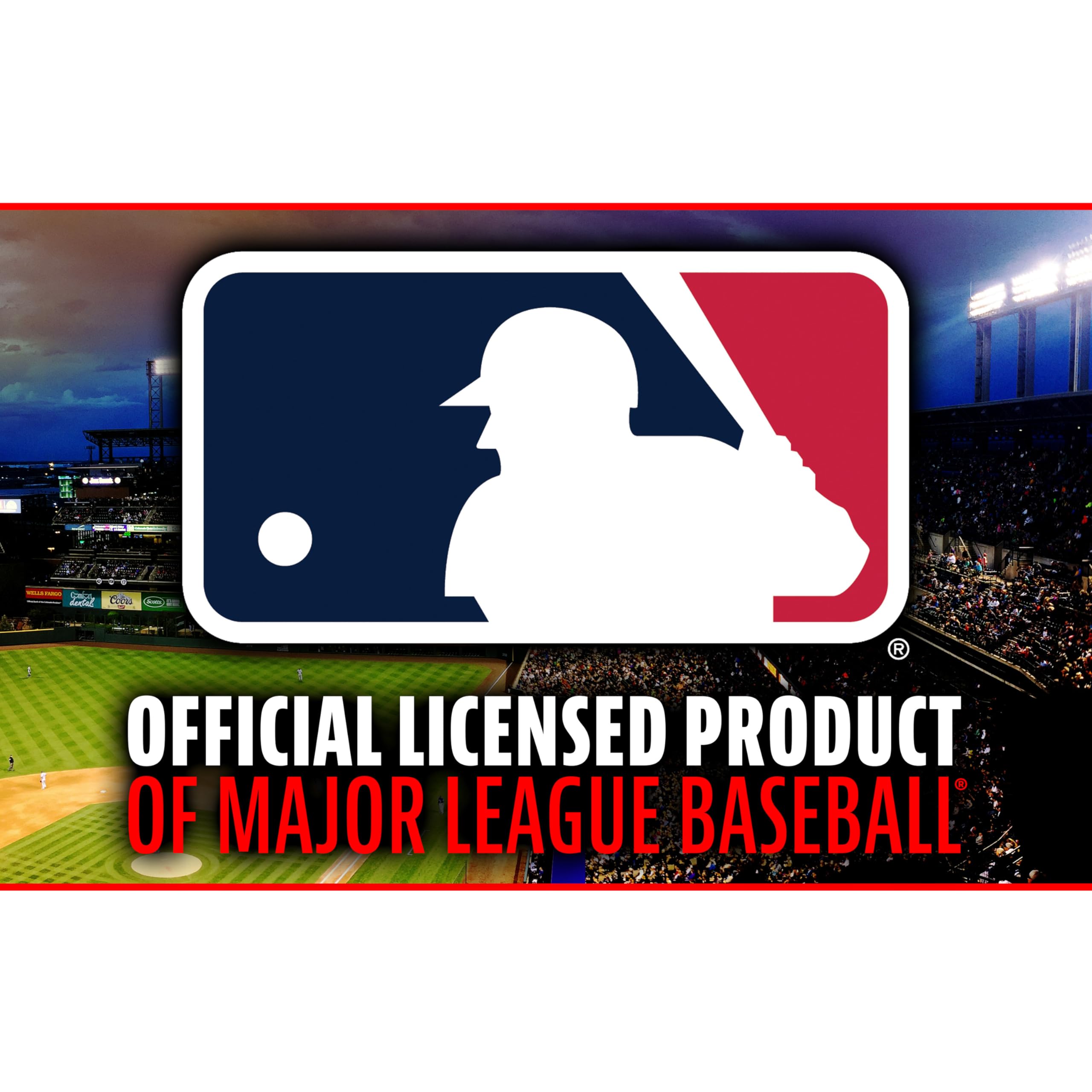 Franklin Sports MLB Jumbo Kids Plastic Baseball Bat - Backyard Bat with Large Barrel for Toddlers - Fat Plastic Bat