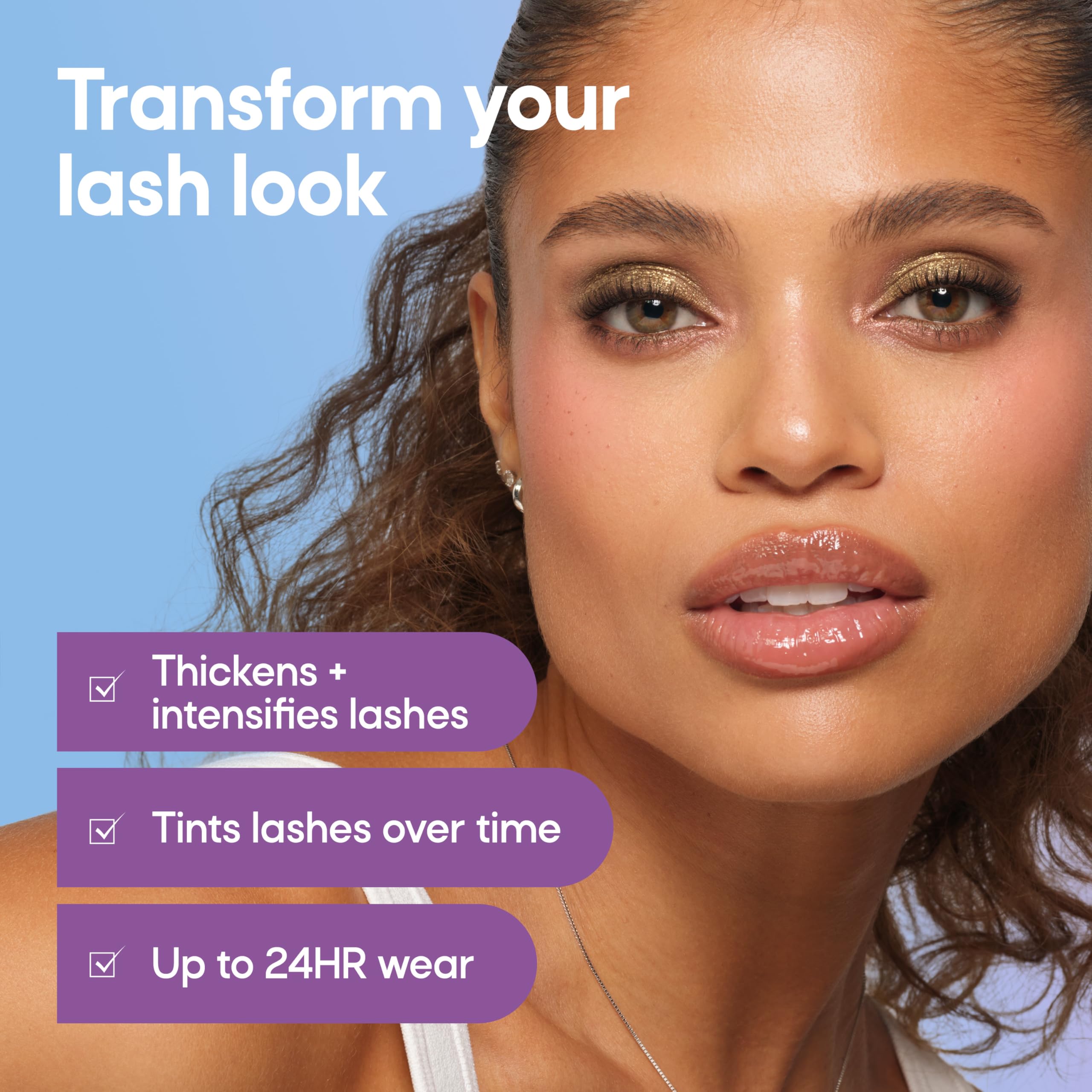 Almay Thickening & Tint Mascara, Nourishing Mascara, Hypoallergenic, 401 Blackest Black