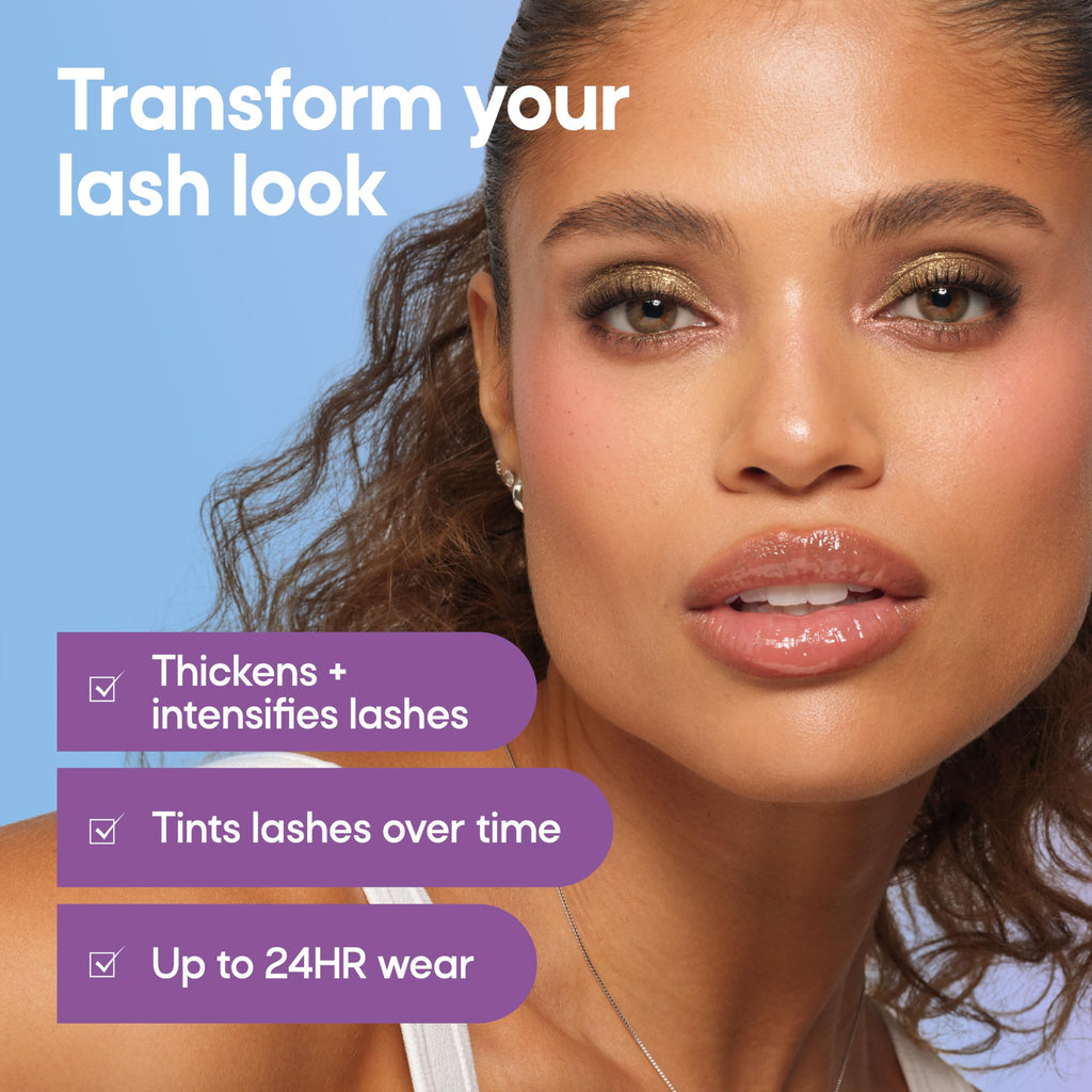 Almay Thickening & Tint Mascara, Nourishing Mascara, Hypoallergenic, 401 Blackest Black