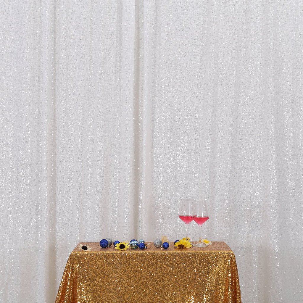 Poise3EHome Baby Blue Sequin Backdrop Curtain, 2 Panels 2Ft x 8Ft Glitter Photography Background for Party Baby Shower Wedding Birthday Christmas Thanksgiving Halloween Decoration