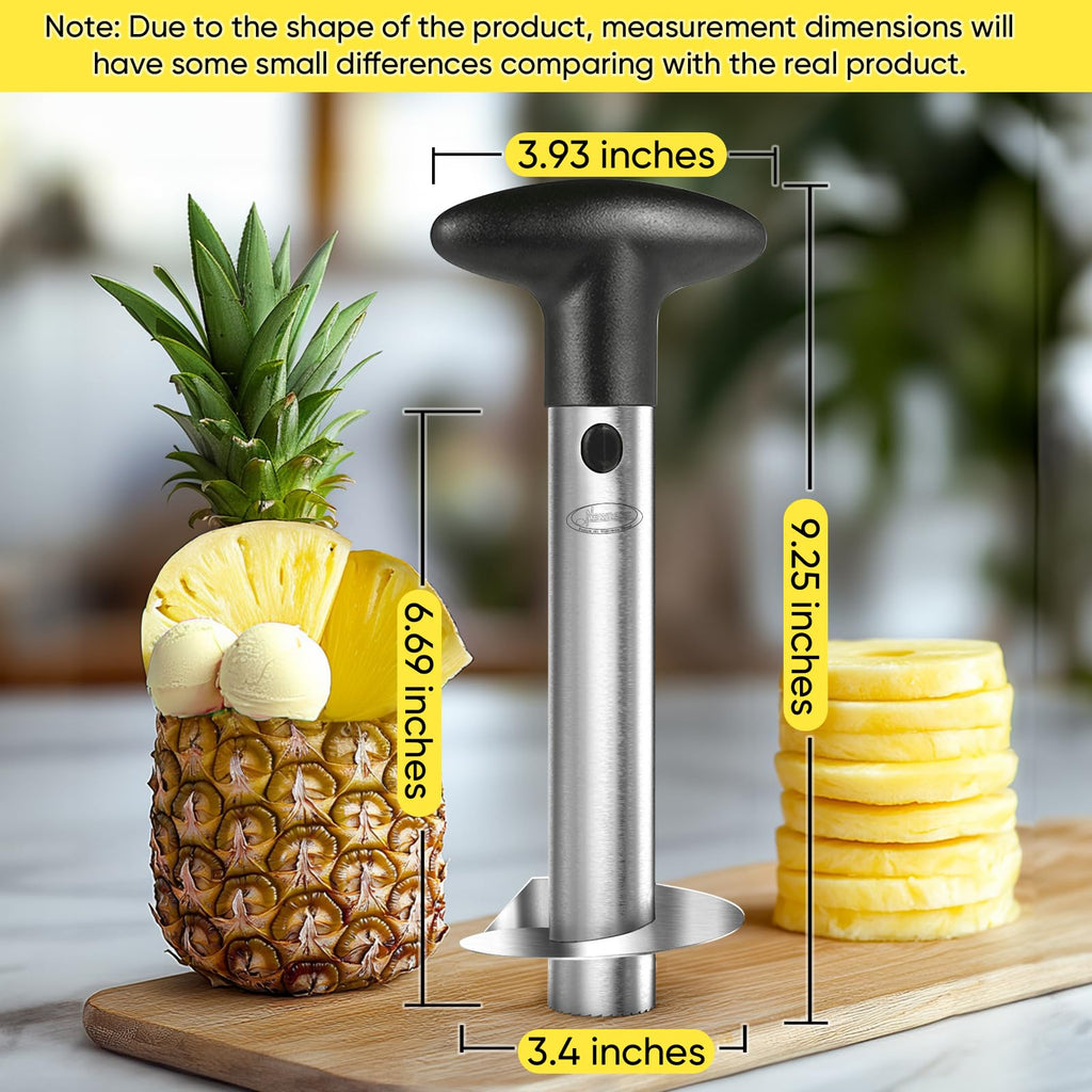 Pineapple Corer, [Upgraded, Reinforced, Thicker Blade] Newness Premium Pineapple Corer Remover, Stainless Steel Pineapple Core Remover Tool for Home & Kitchen with Sharp Blade for Diced Fruit Rings