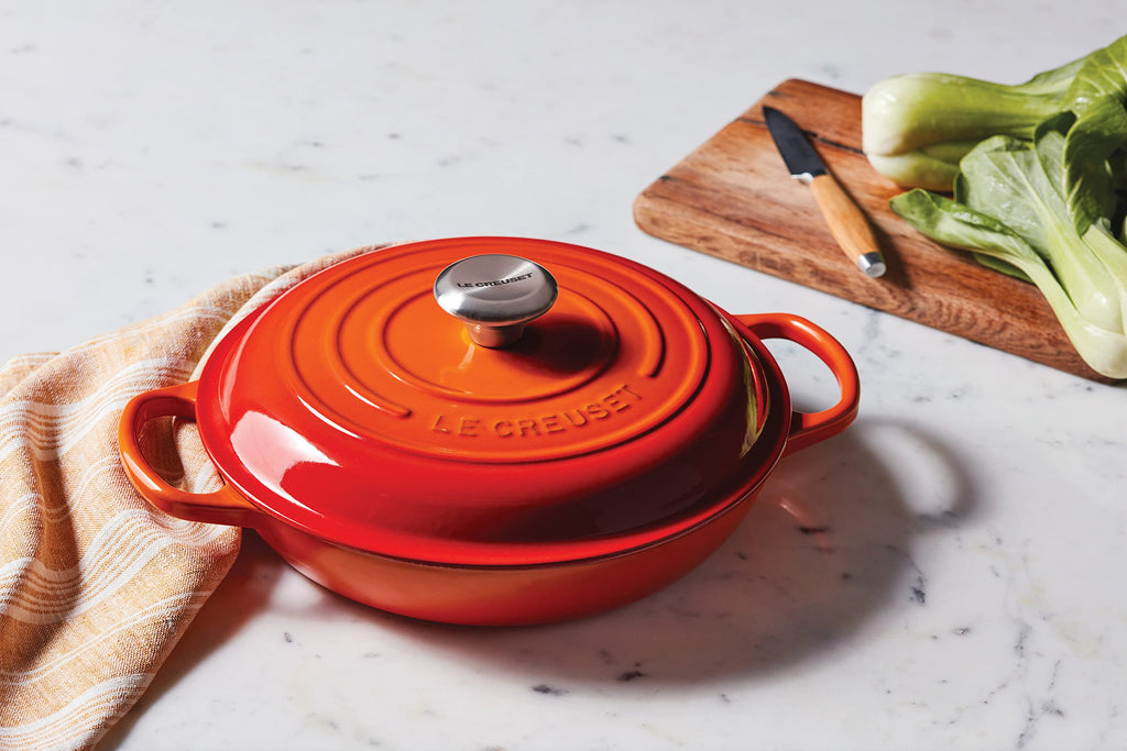 Le Creuset Enameled Cast Iron Signature Braiser, 3.5 qt., Artichaut