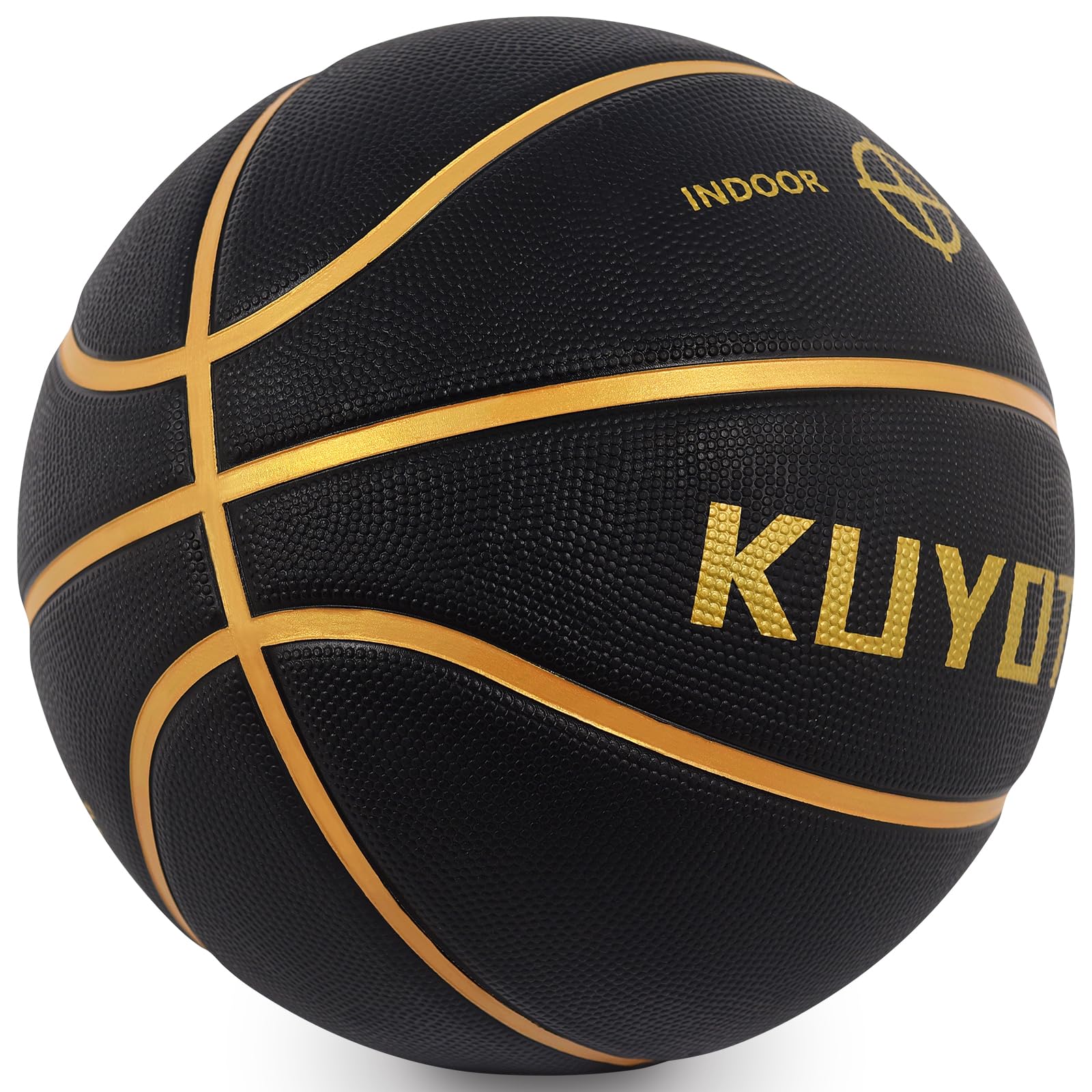 KUYOTQ Kids Youth Adult Size 3/4/5/6/7 (22/25.5/27.5/28.5/29.5") Basketball Premium Rubber or Faux Leather Basketball Indoor Outdoor Basketball for Boys Girls Womens Mens Basketball Gifts (Deflated)