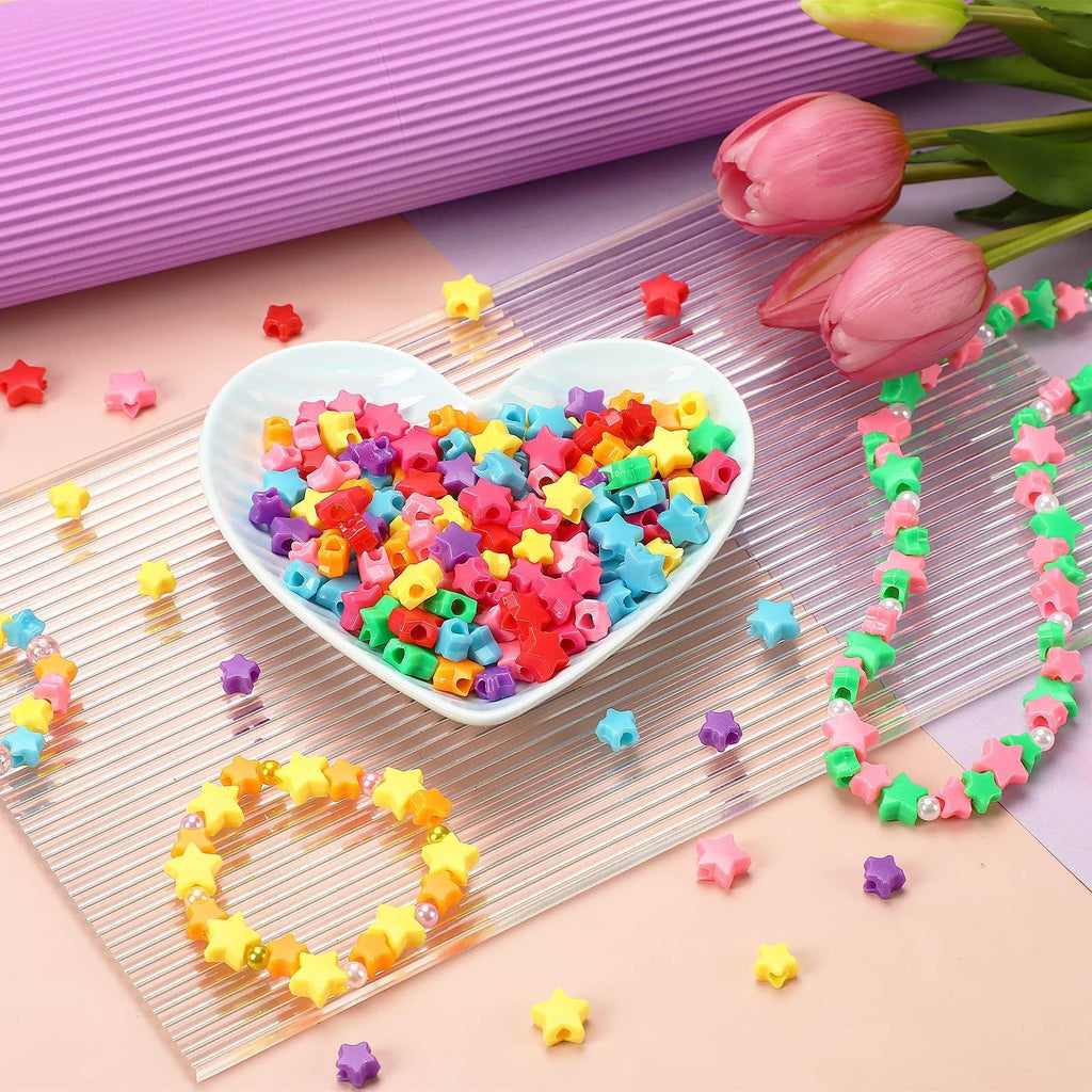 Augshy 700PCS White Letter Beads Alphabet Beads for Making DIY (6mm) | Premium Acrylic Cube Shape, Ideal Bracelets and Keychains, Large Hole Design for Easy Paracord Threading
