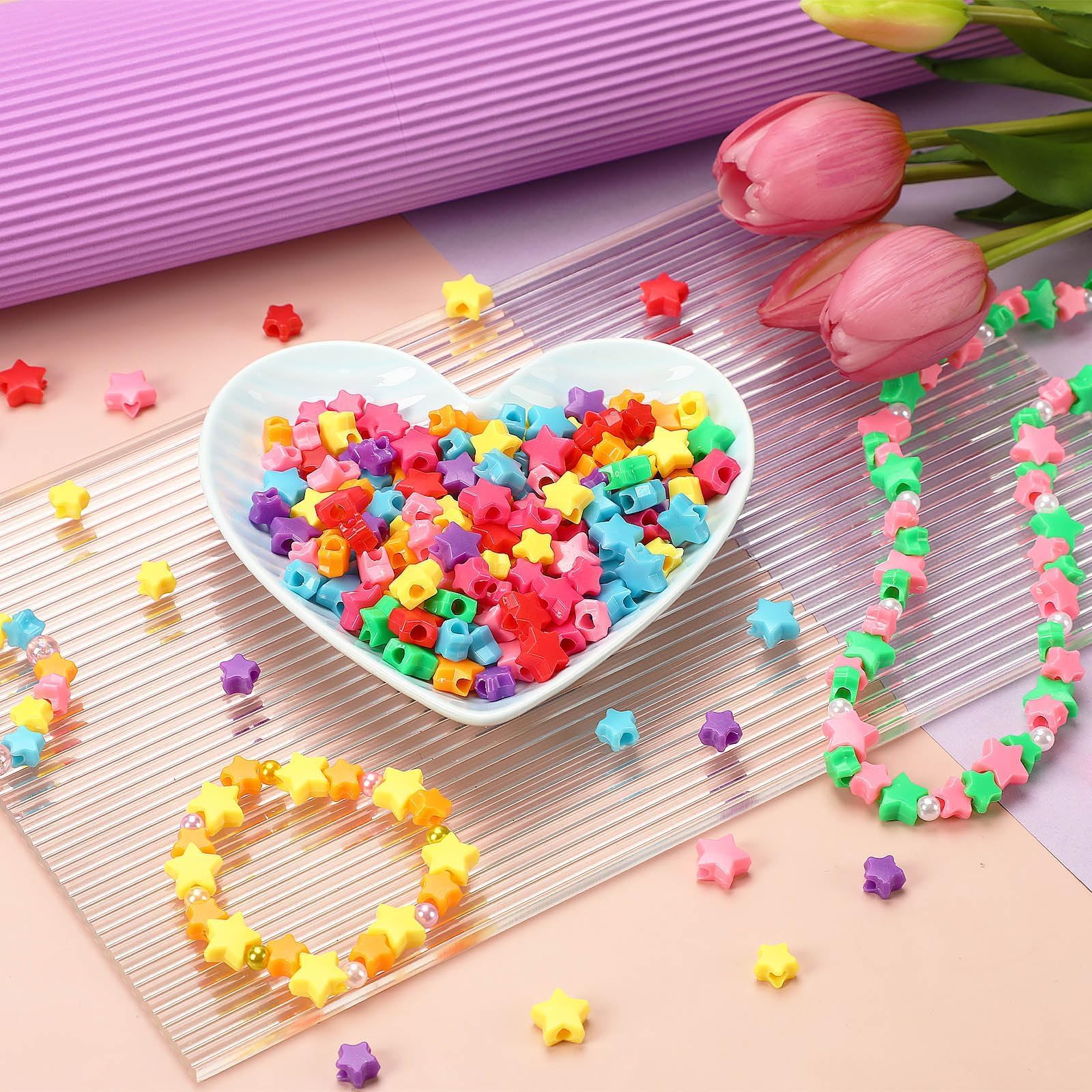 Augshy 700PCS White Letter Beads Alphabet Beads for Making DIY (6mm) | Premium Acrylic Cube Shape, Ideal Bracelets and Keychains, Large Hole Design for Easy Paracord Threading
