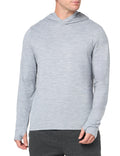 Amazon Essentials Men's Long Sleeve Quick Dry Performance Tech Hooded Workout T-Shirt