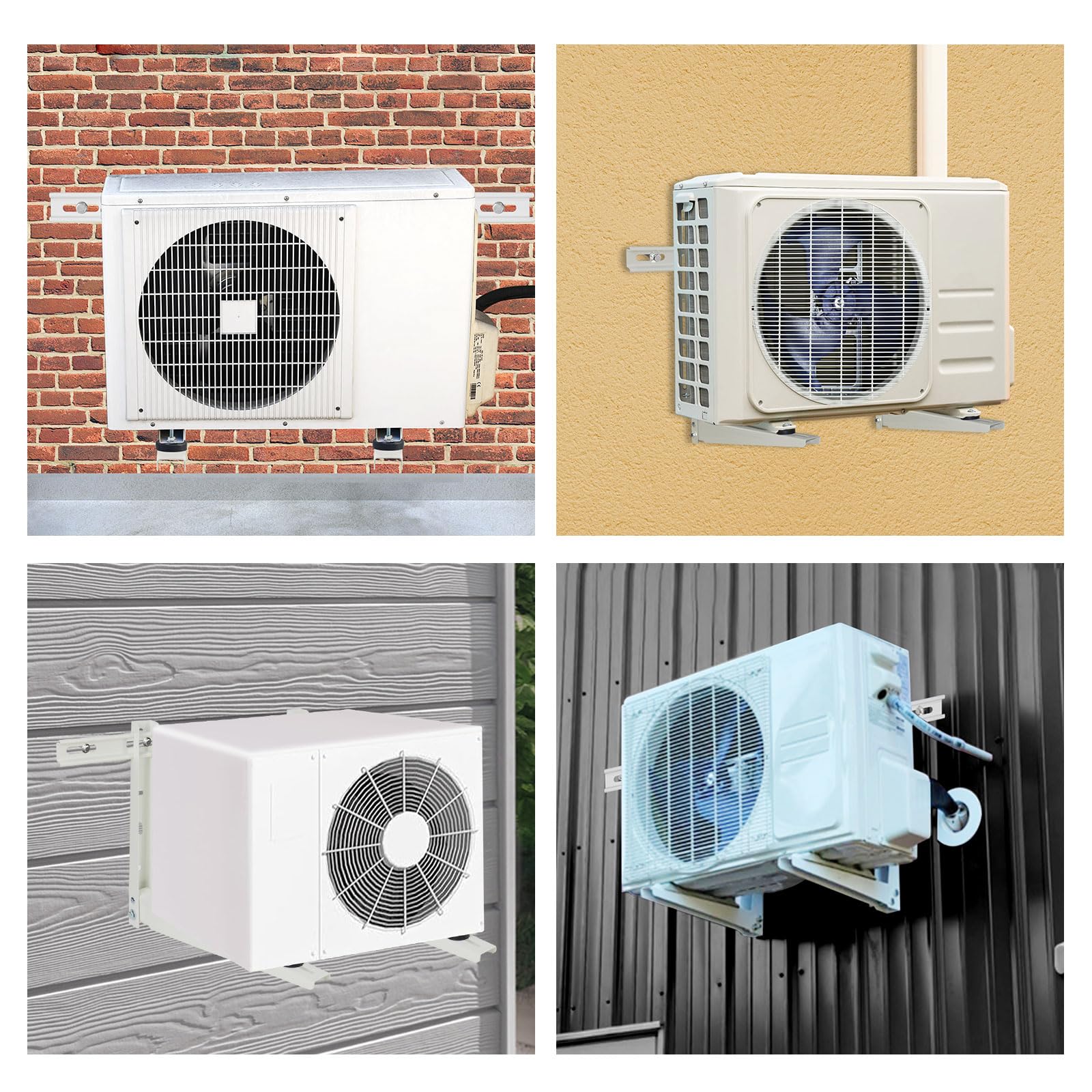 Mini Split Wall Mounting Bracket for 7000-18000 BTU Air Conditioner Heat Pump System Unit,Heavy Duty Foldable mini Split Bracket