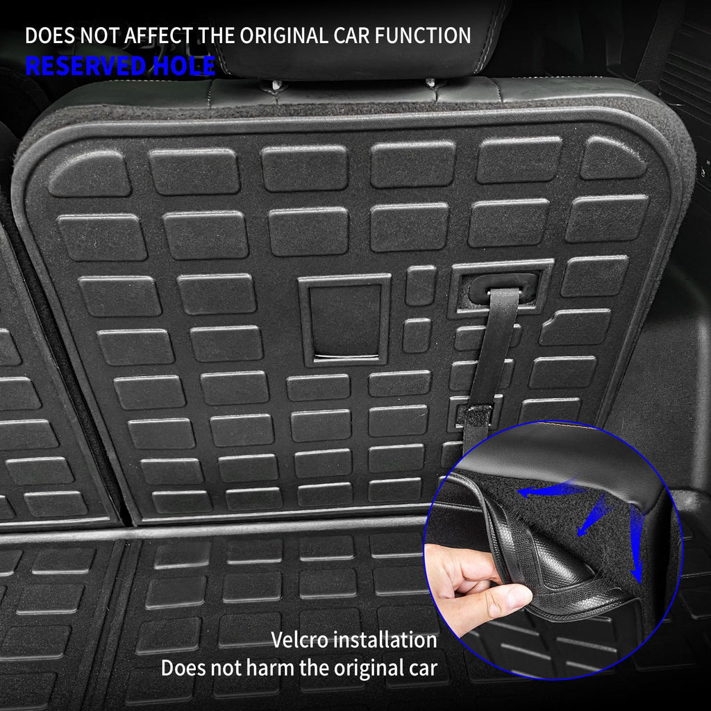 Rongtaod Back Seat Protector Compatible with 2021-2025 2026 Kia Sorento 6&7 Seats Back Seat Cover Kick Mats Cargo Liner Trunk Mat TPE All Weather 2024 Sorento Accessories (2nd Row Backrest Mat)