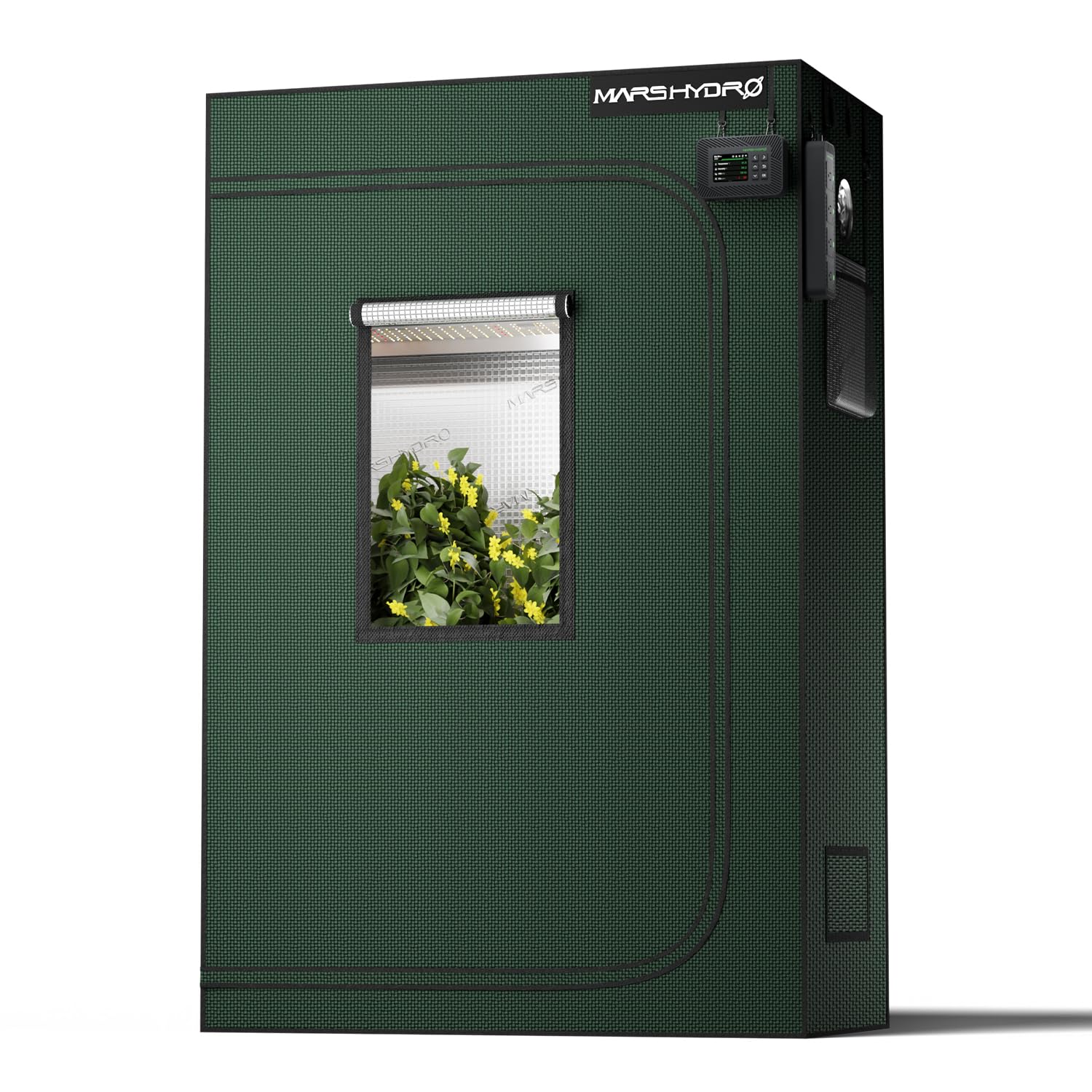 MARS HYDRO 2x2x3 Advanced Grow Tent, 24"x24"x36" High Reflective Mylar 1680D for Hydroponics Indoor Plant Growing, with Floor Tray and Smooth Zipper for TS600