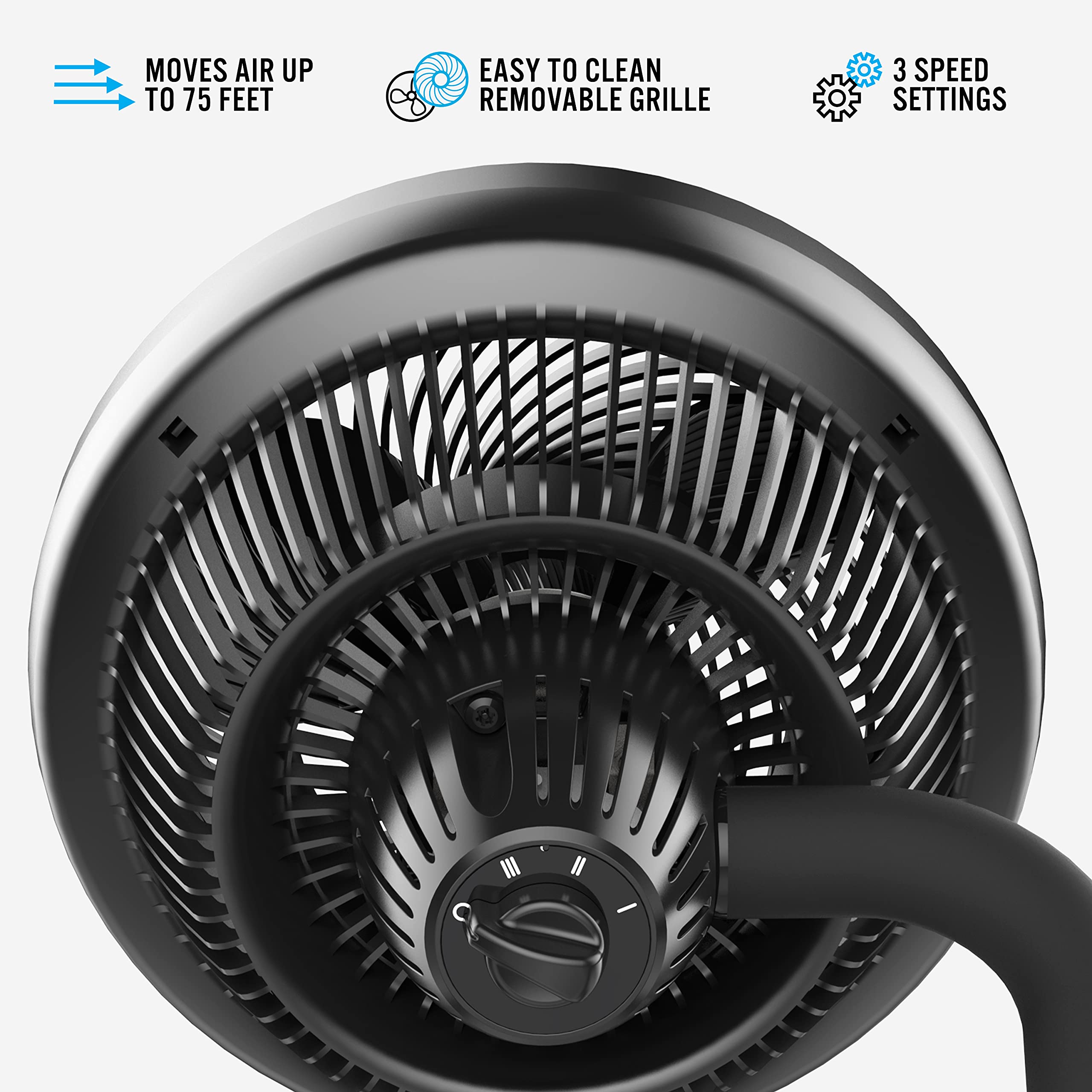 Vornado 623 Mid-Size Whole Room Air Circulator Fan, Black