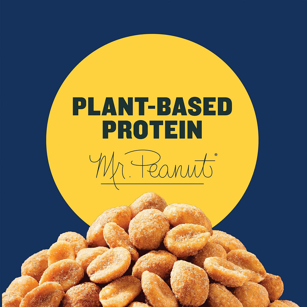 PLANTERS Honey Roasted Peanuts, 12 oz Jar, Planters Honey Roasted Peanuts