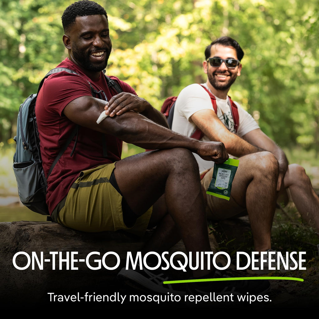 Murphy’s Naturals Mosquito Repellent Wipes, Improved Resealable Pack, Plant-Based Lemongrass & Rosemary, 10 Wipes, 3-Pack