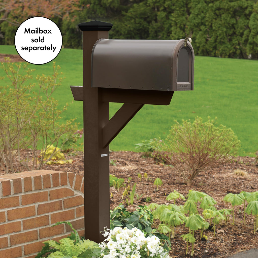 Highwood AD-MLBX1-BKE Hazelton Mailbox Post, Black