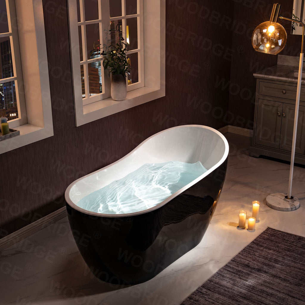 WOODBRIDGE B0006-C Bathtub, Chrome