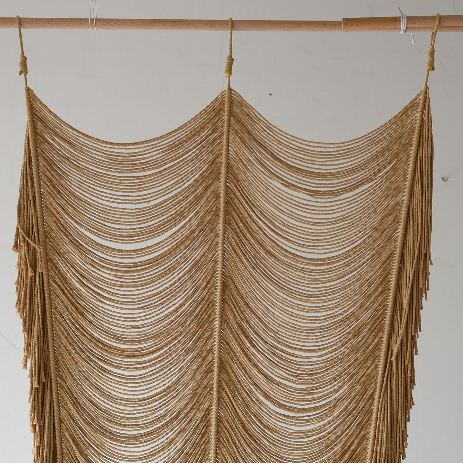 Flber Macrame Curtain Window Macrame Room Divider Doorway Curtain Boho Macrame Wall Hanging Living Room Bedroom Decor 42" W x 75" H