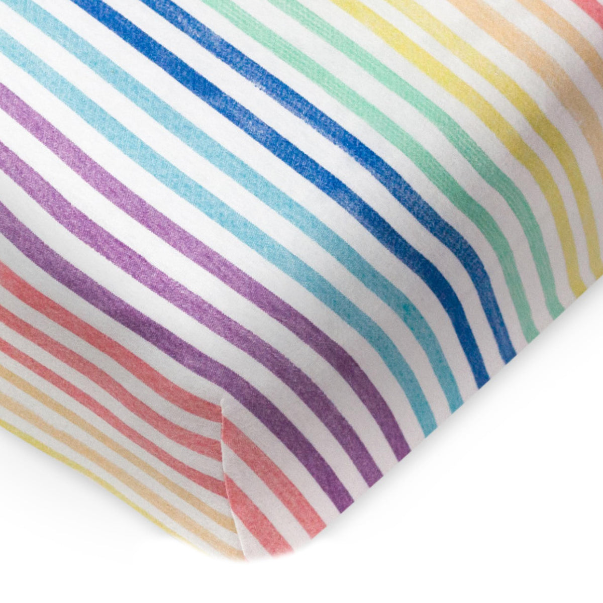 HonestBaby Unisex-Baby Fitted Crib Sheets Set Standard Mattress, 100% Organic Cotton Baby Boys, Girls, Neutral, 1 Pack - Peach Skin Painted Buffalo Check, One Size