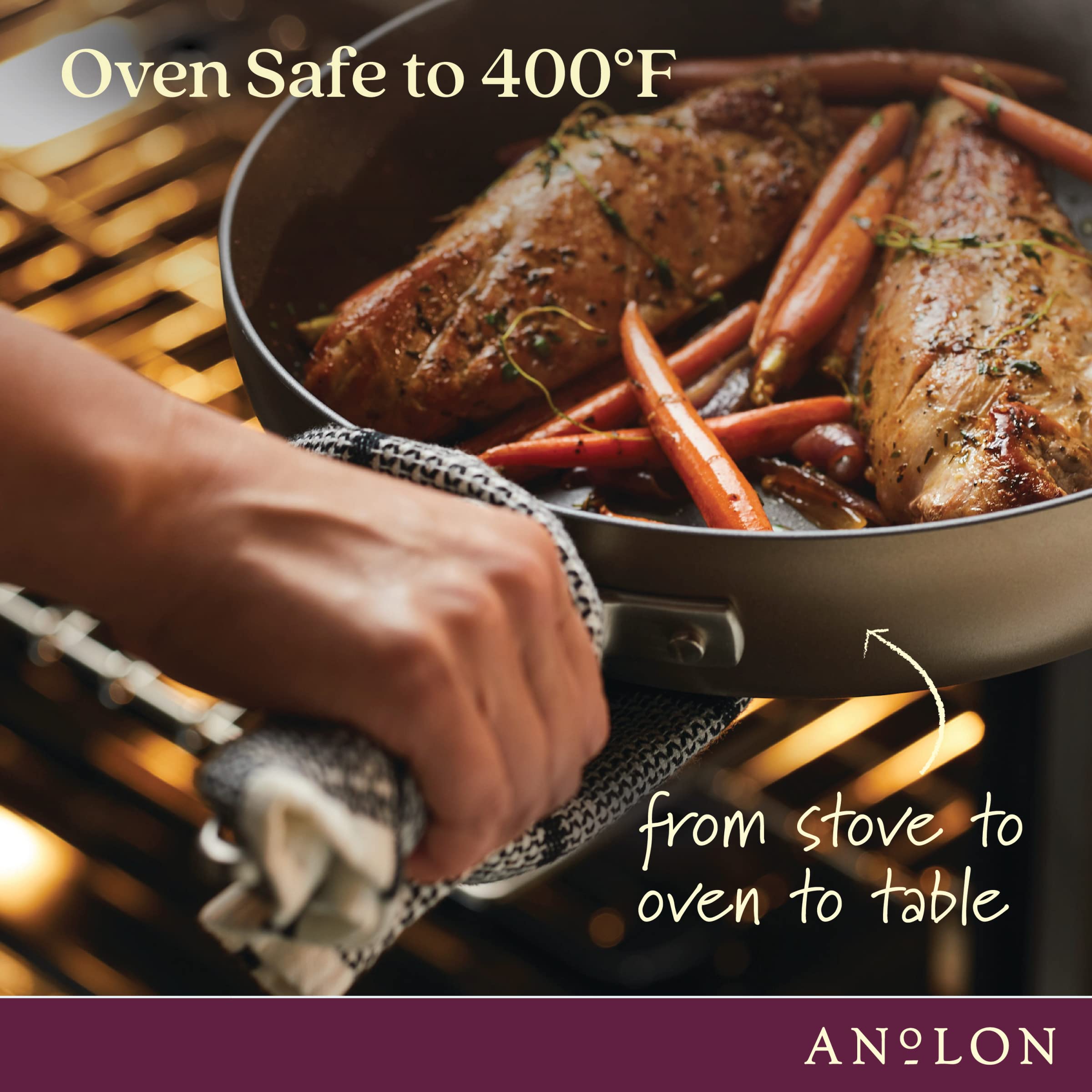 Anolon Advanced Home Hard Anodized Nonstick Sauce Pan/Saucepan with Straining and Lid, 2 Quart (2 Qt Straining Saucepan, Indigo)