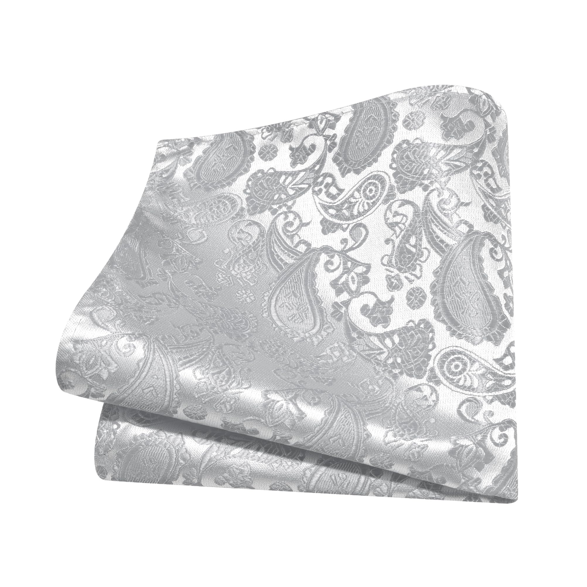 GUSLESON 3.15"（8cm） Mens Paisley Tie and Lapel Pin Necktie Hankerchief Cufflinks Set for Men