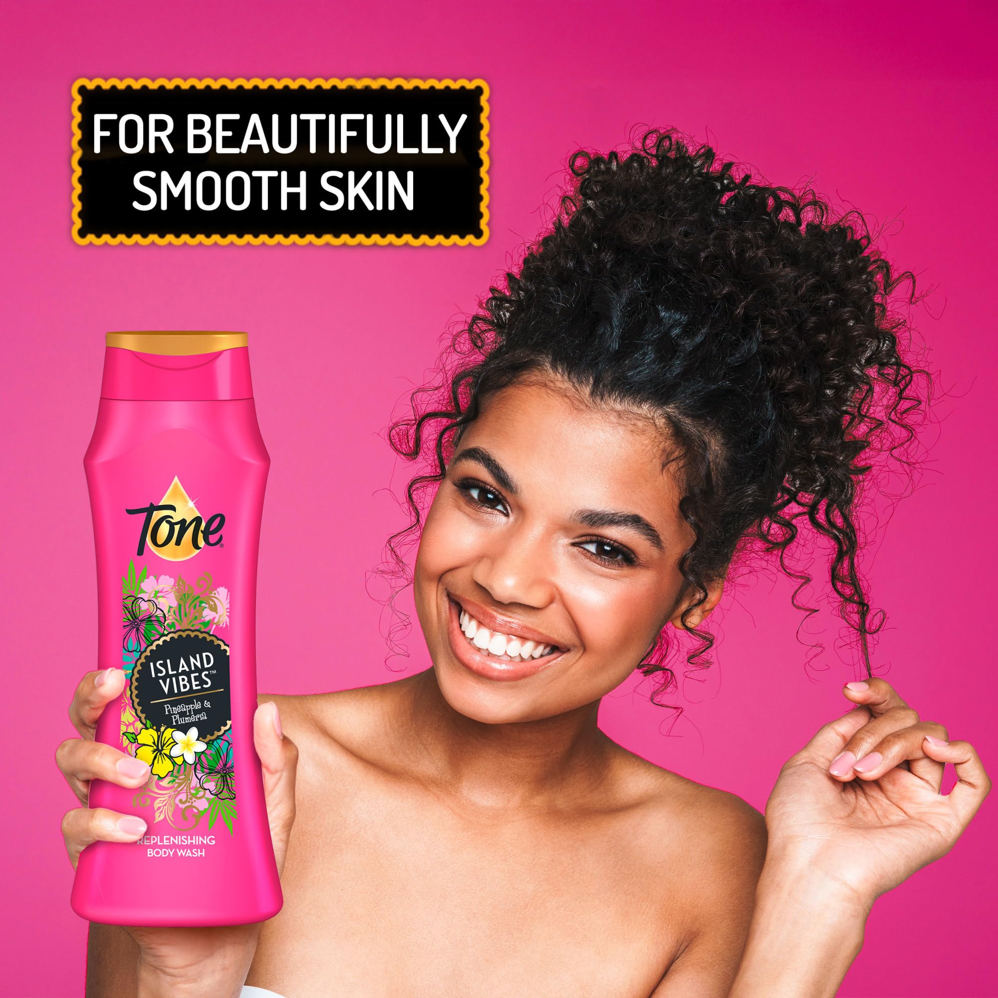 Tone Body Wash, Island Vibes, 16 fl oz (Pack of 6) | Tone Body Wash, Island Vibes Tropical Scent, 16 fl oz, Pack of 6