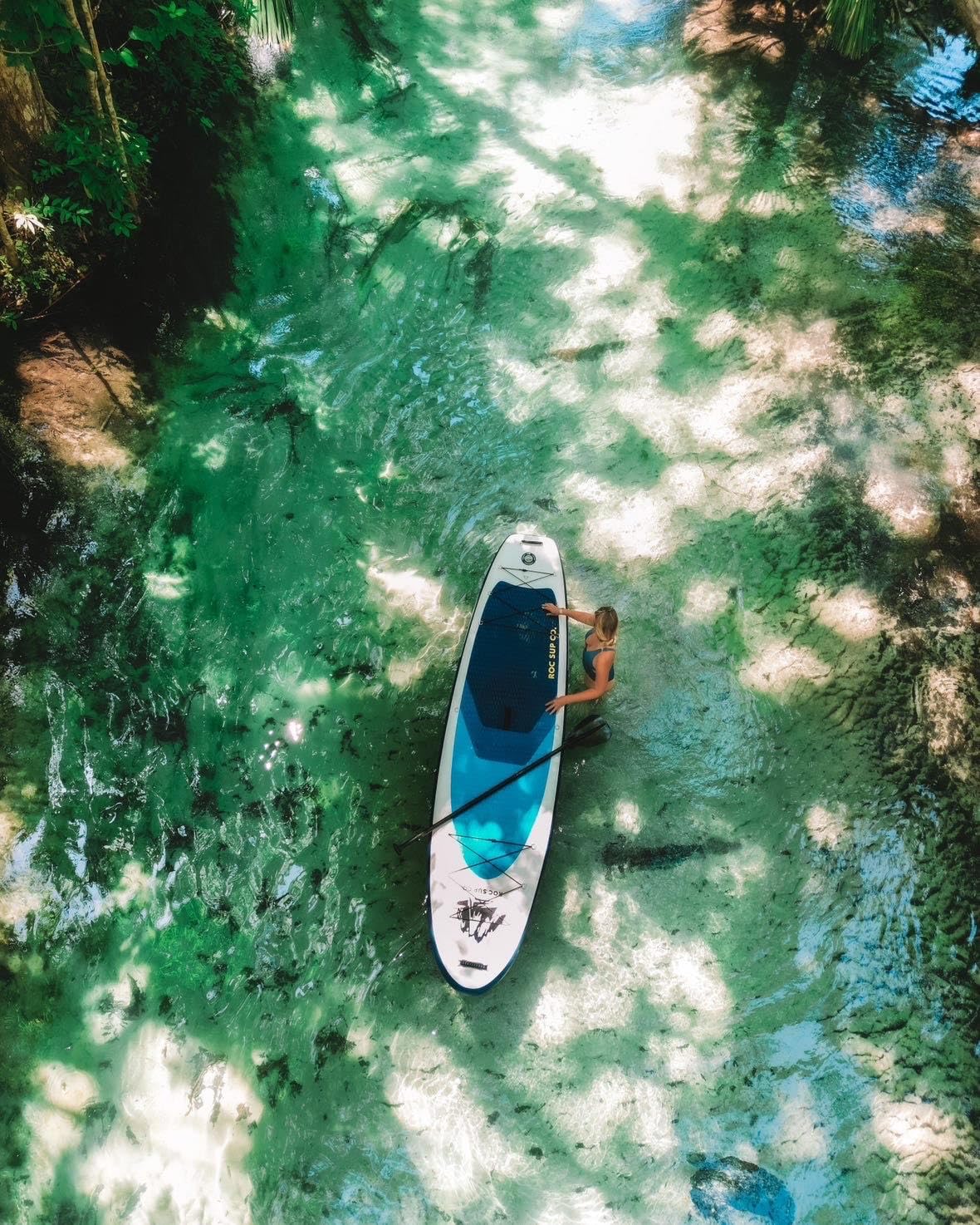 Roc Inflatable Stand Up Paddle Board 10' 6" with Premium SUP Paddle Board Accessories, Wide Stable Design, Non-Slip Comfort Deck for Youth & Adults