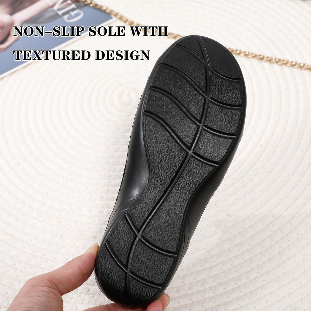 QAE Loafers for Women Orthopedic Loafers for Women Comfortable Women's Flat Slip-Ons Shoes for Dress Work Business Casual