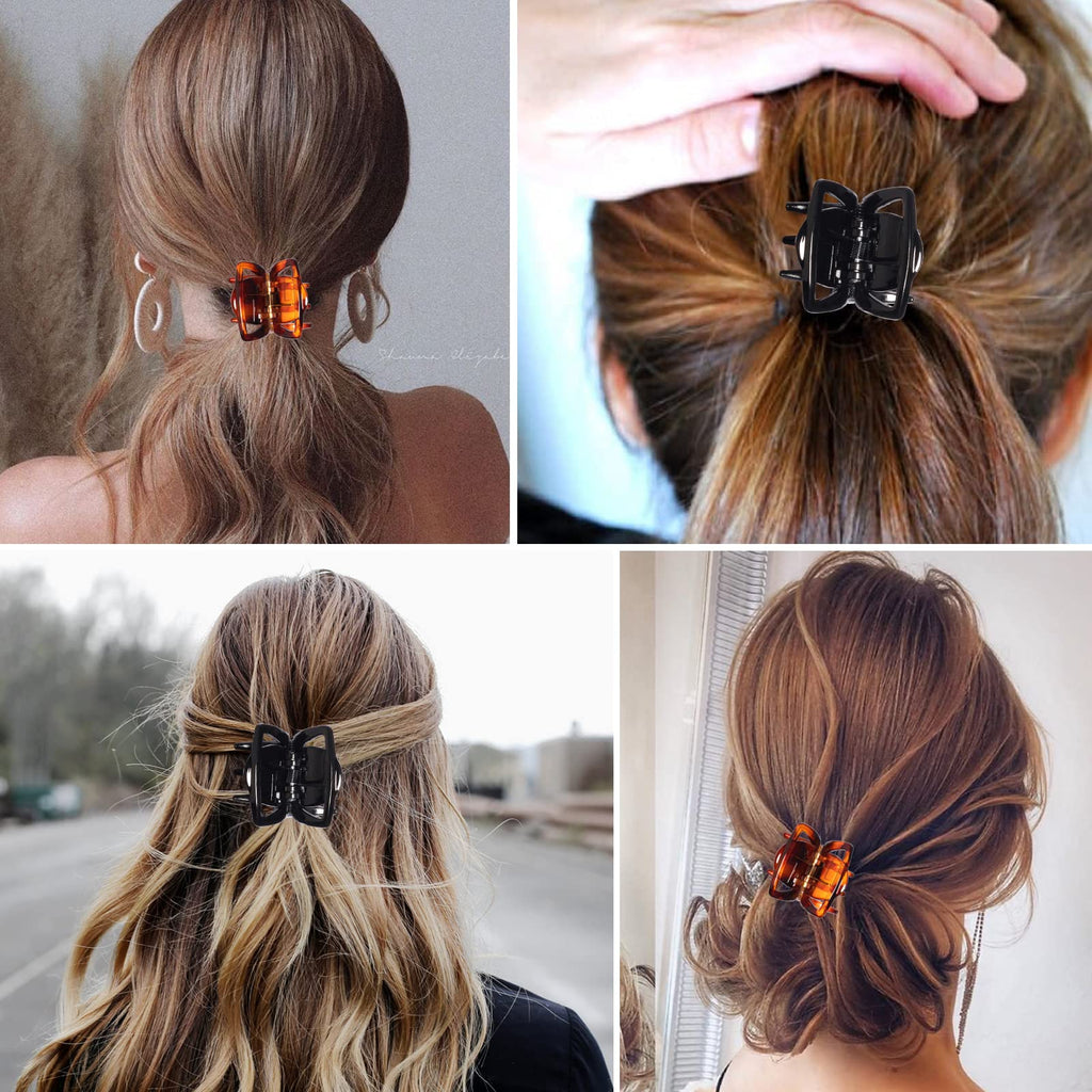6 Pieces Morhom Jaw Clips, 1.3 Inch Hair Claw Clips for Thick or Medium Hair