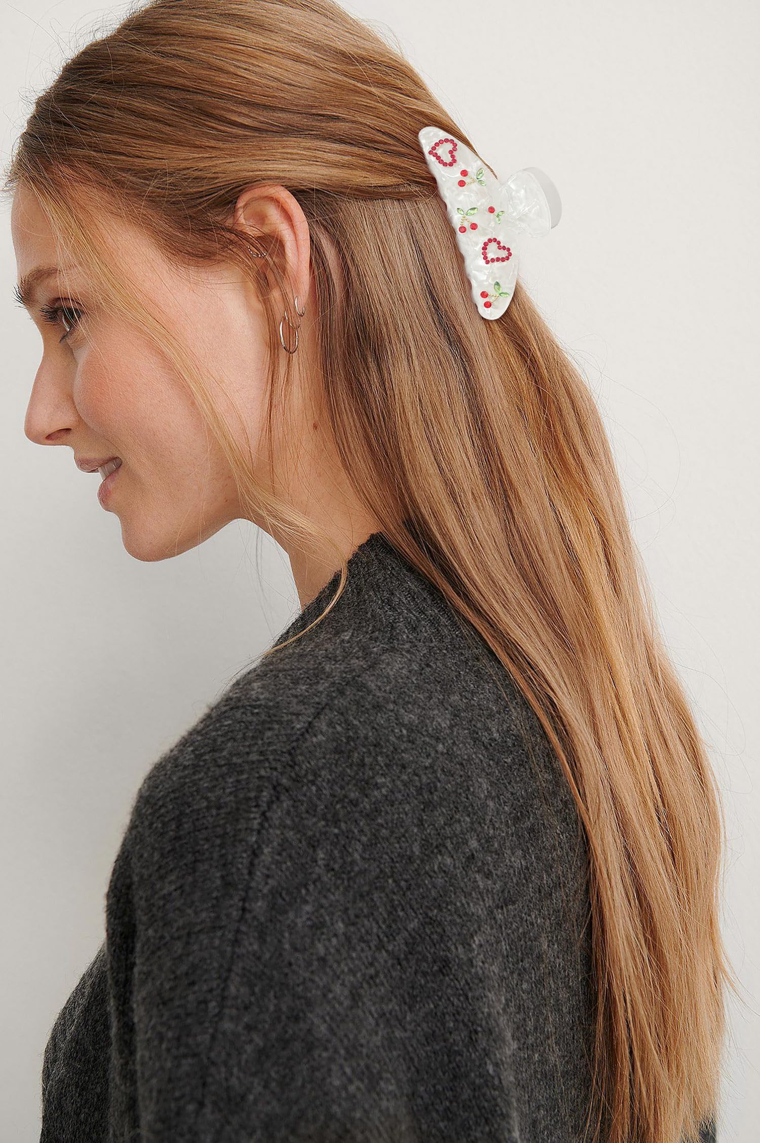 LILIE&WHITE Tortoise Claw Clips For Women - Strong Thick Hair Styling Accessories With Claws For Styling 1PC