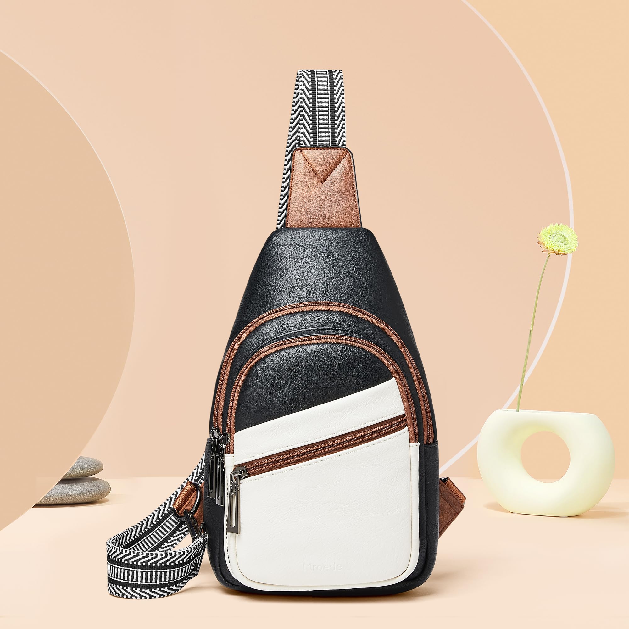 Sling Bag Crossbody Bags for Women Small Cross Body Bag Fanny Packs Chest Sling Purse for Daily Travel Leisure Sport